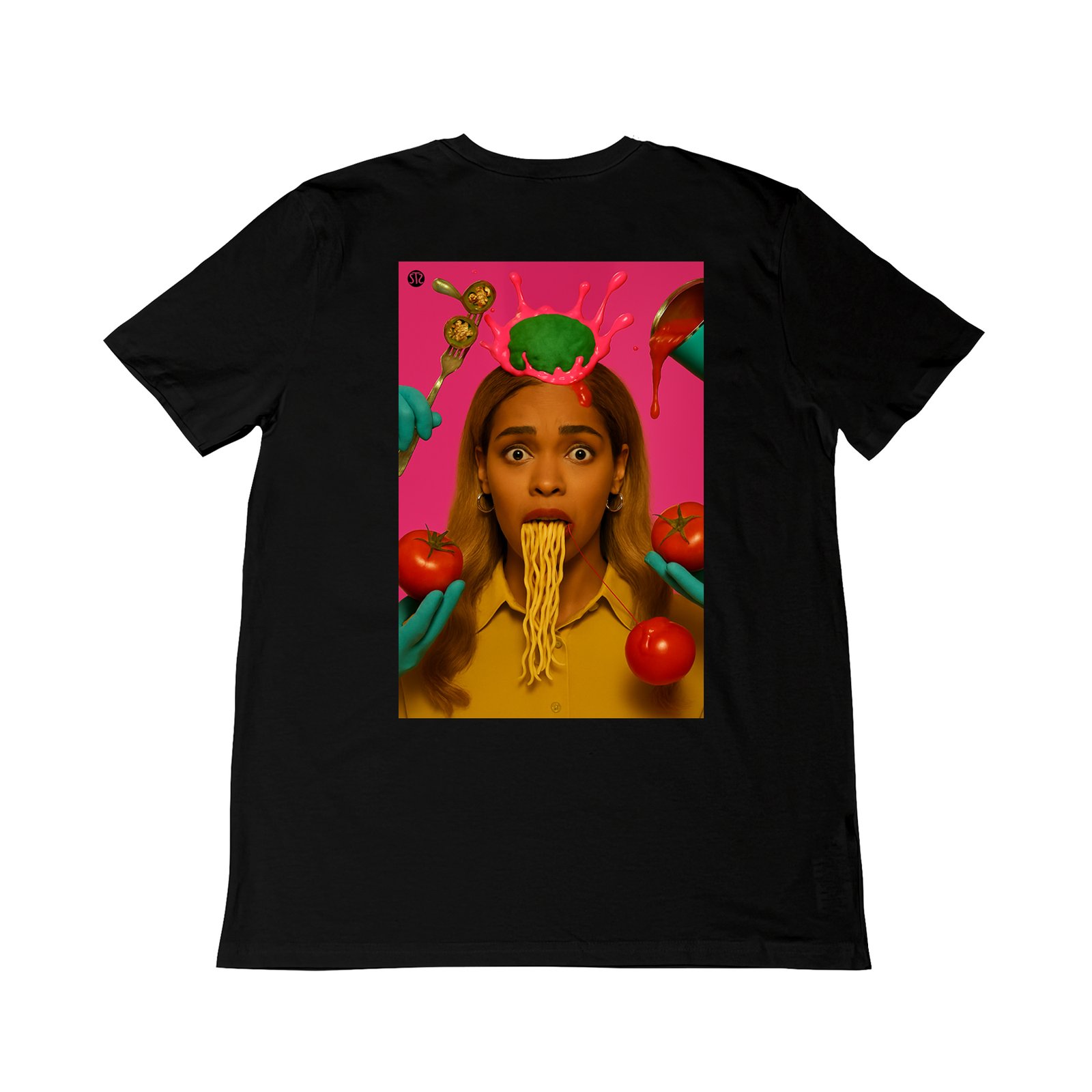 Seetees Glutted t-shirt stampa fronte retro