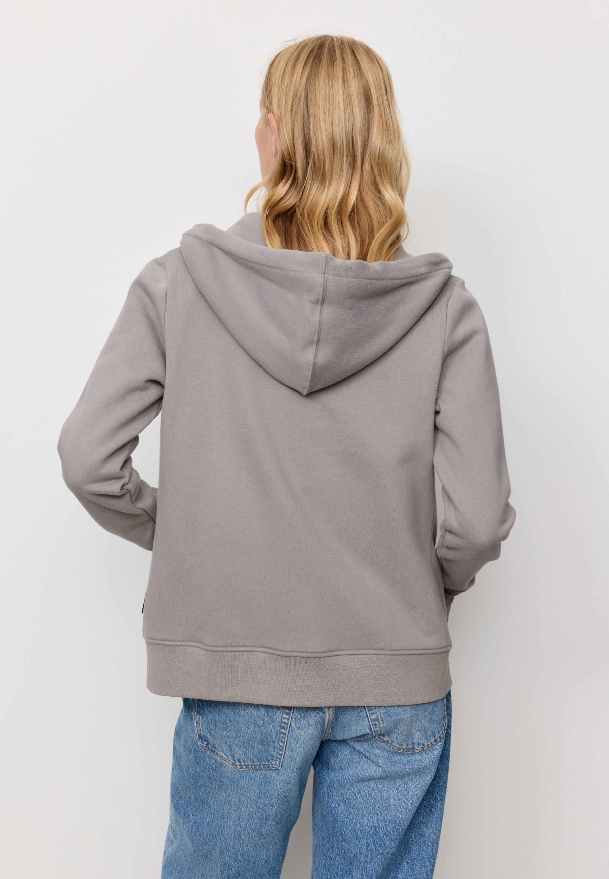 Recolution Dahlia felpa con cappuccio greige cotone bio
