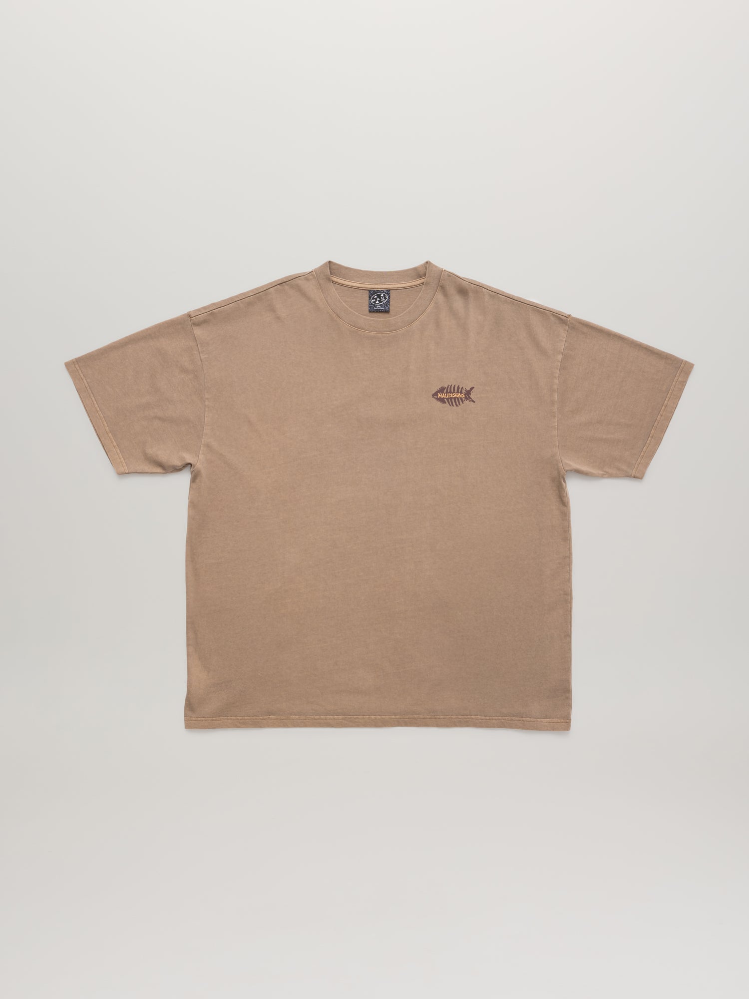 Maui and Sons Sultan Sea t-shirt boxy marrone pigmentata