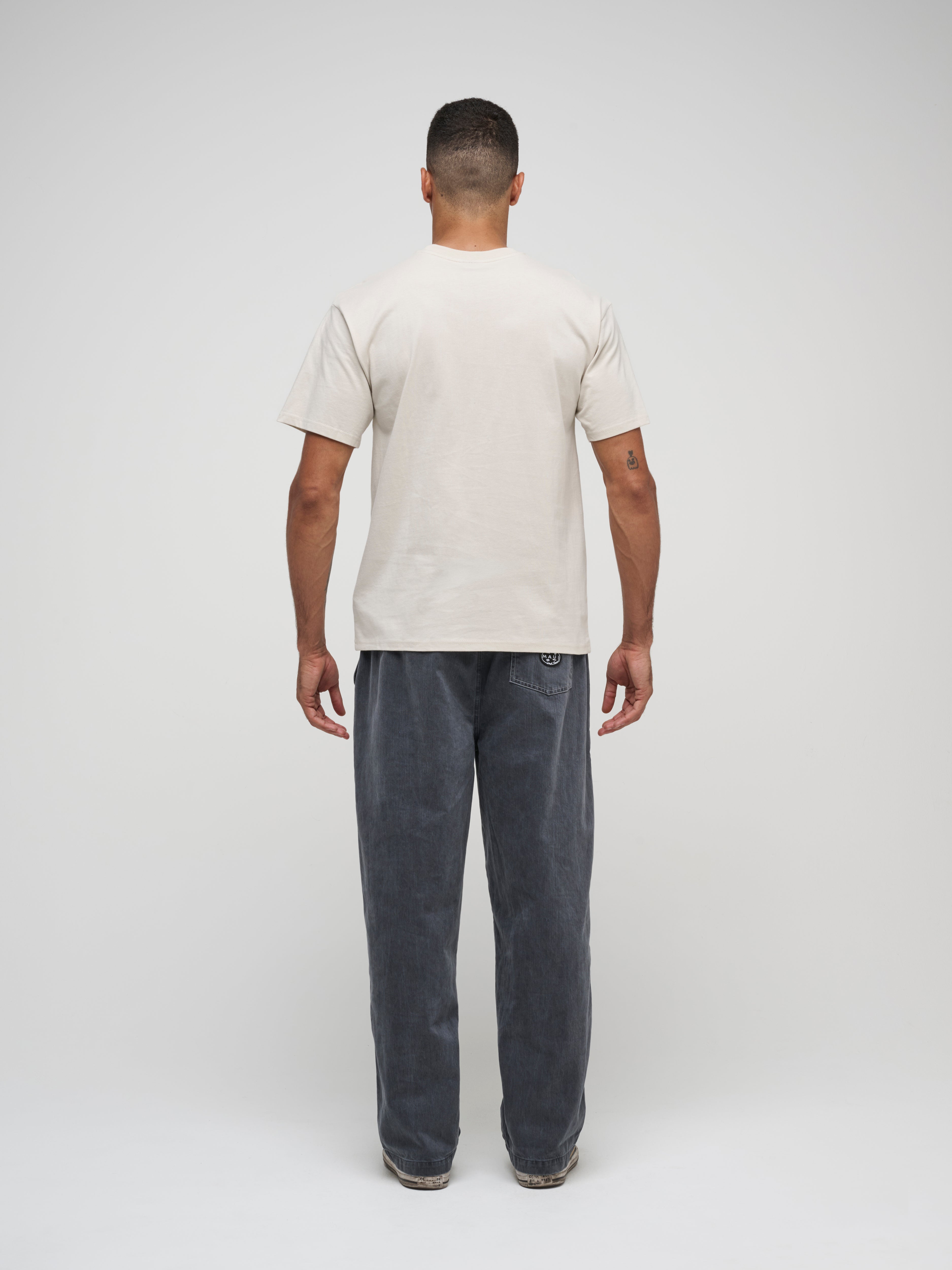 Maui and Sons Elipse Boxy Fit T-Shirt maglietta cemento
