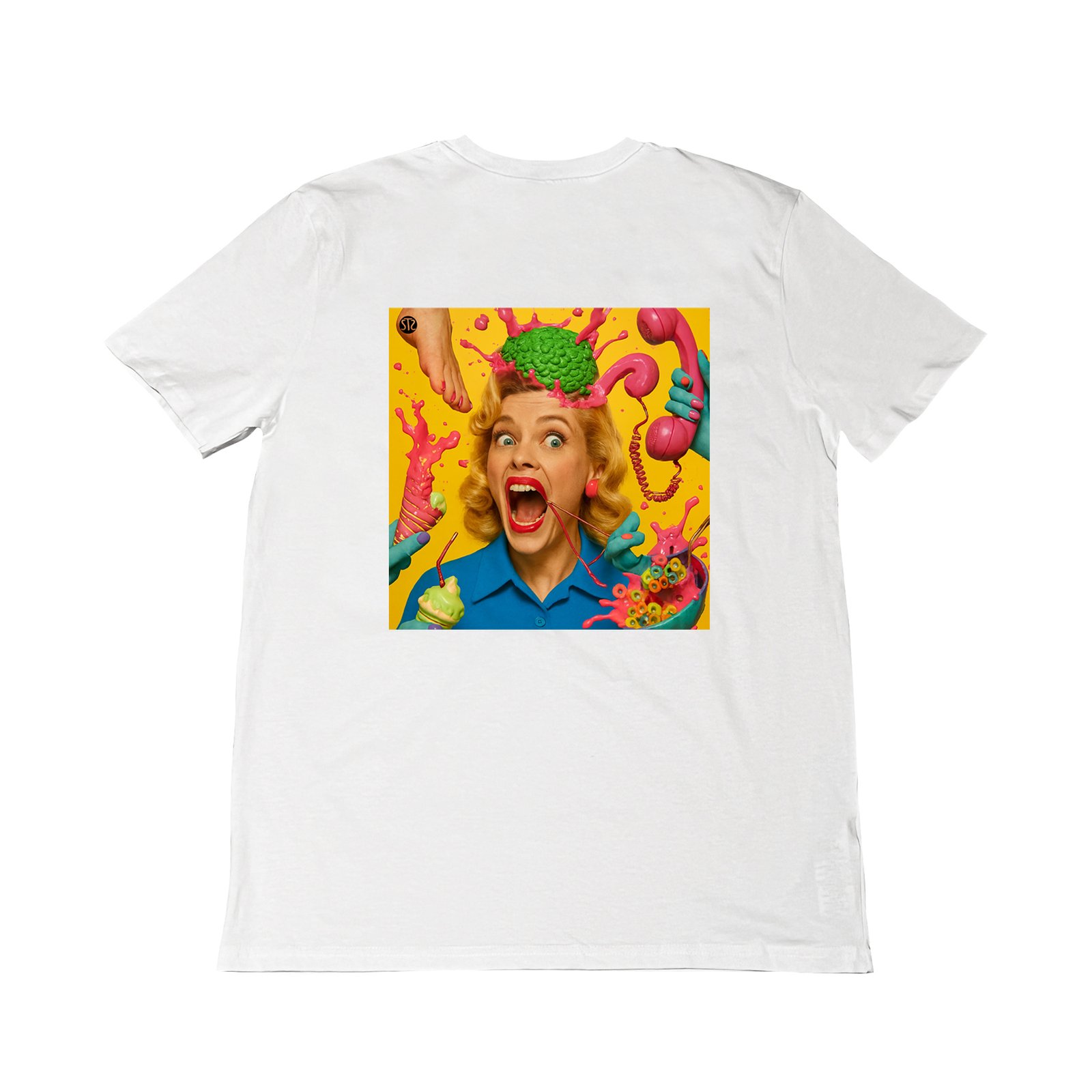 Seetees Call Me t-shirt stampa fronte retro
