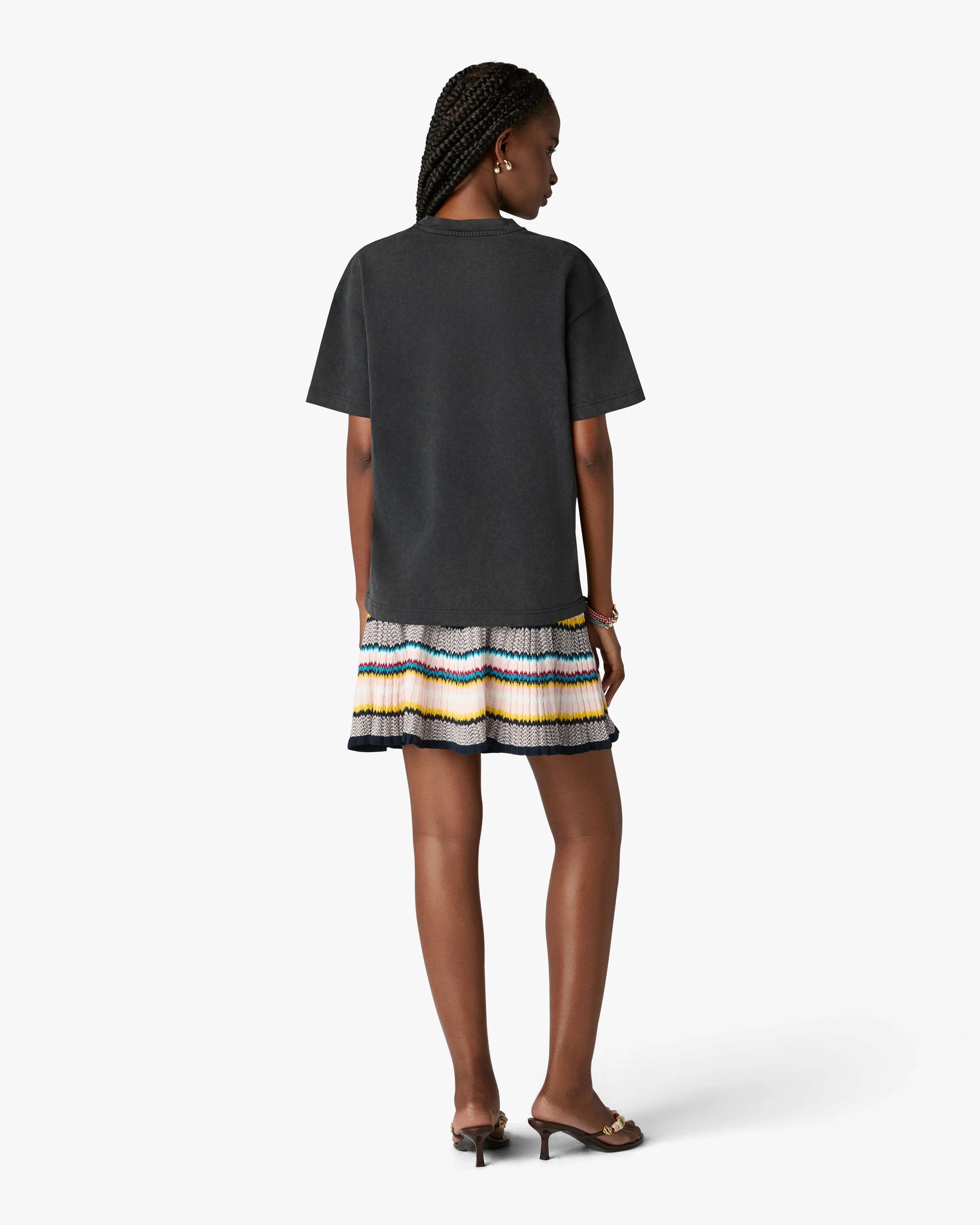Casablanca Egypt As It Was t-shirt nera oversize stampa