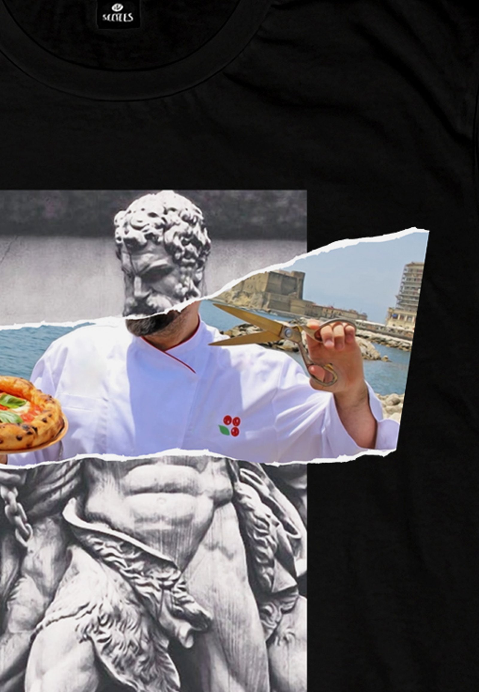 Seetees Pizza Time t-shirt stampa pizza