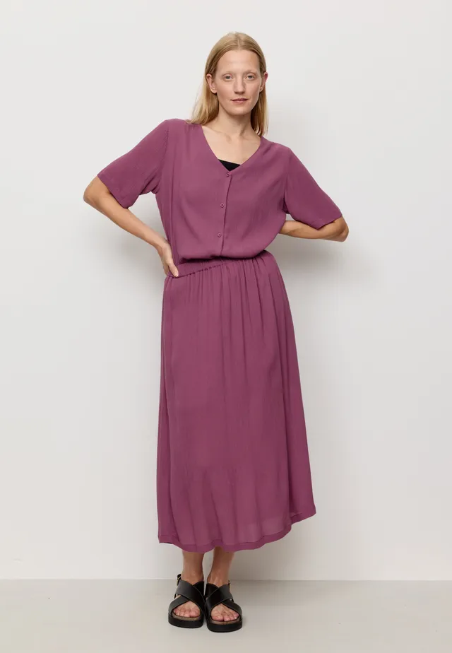 Recolution Peach Gonna Midi Dark Tulip Viscosa EcoVero