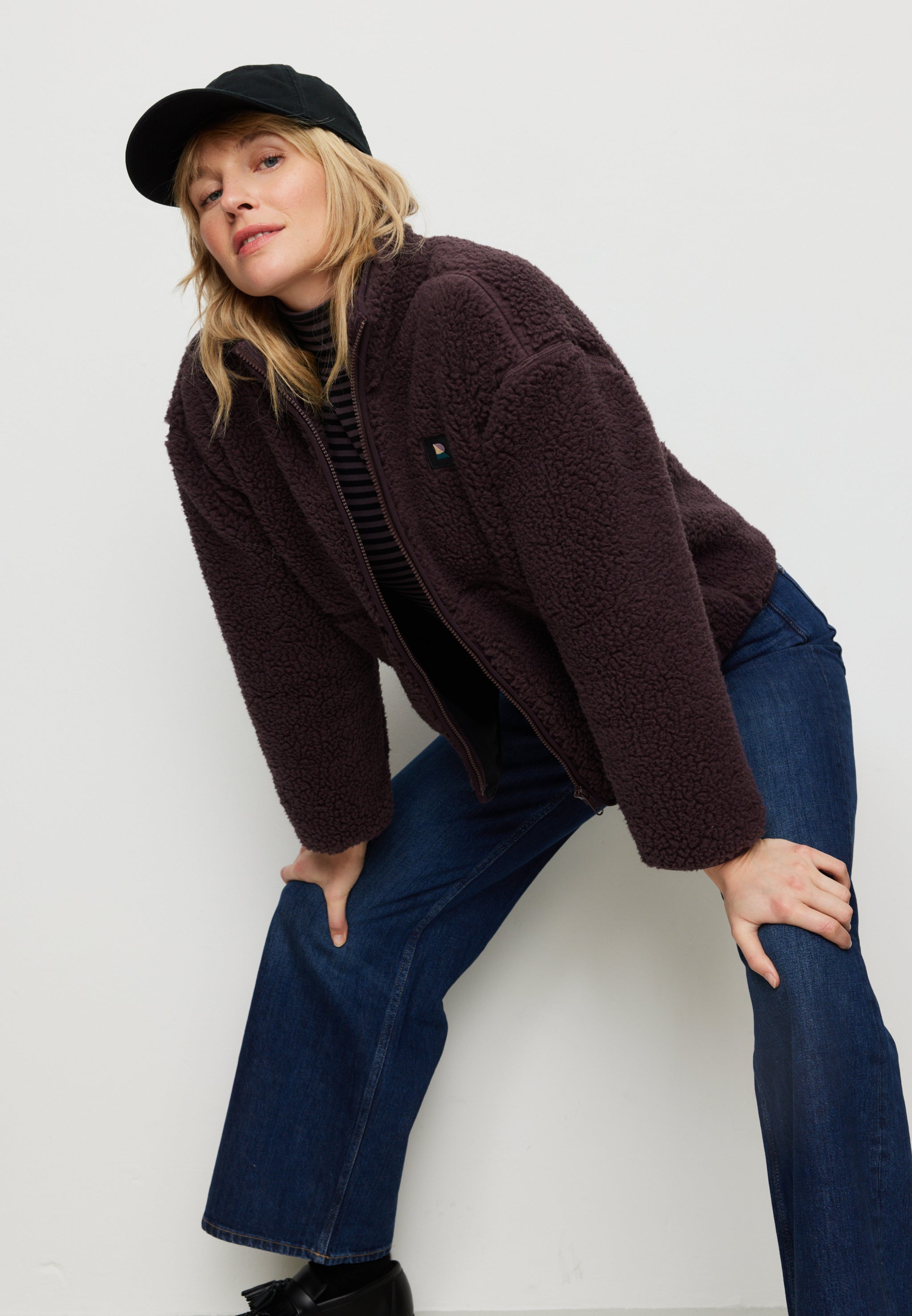 Recolution Fortunella pile teddy donna viola dark grape