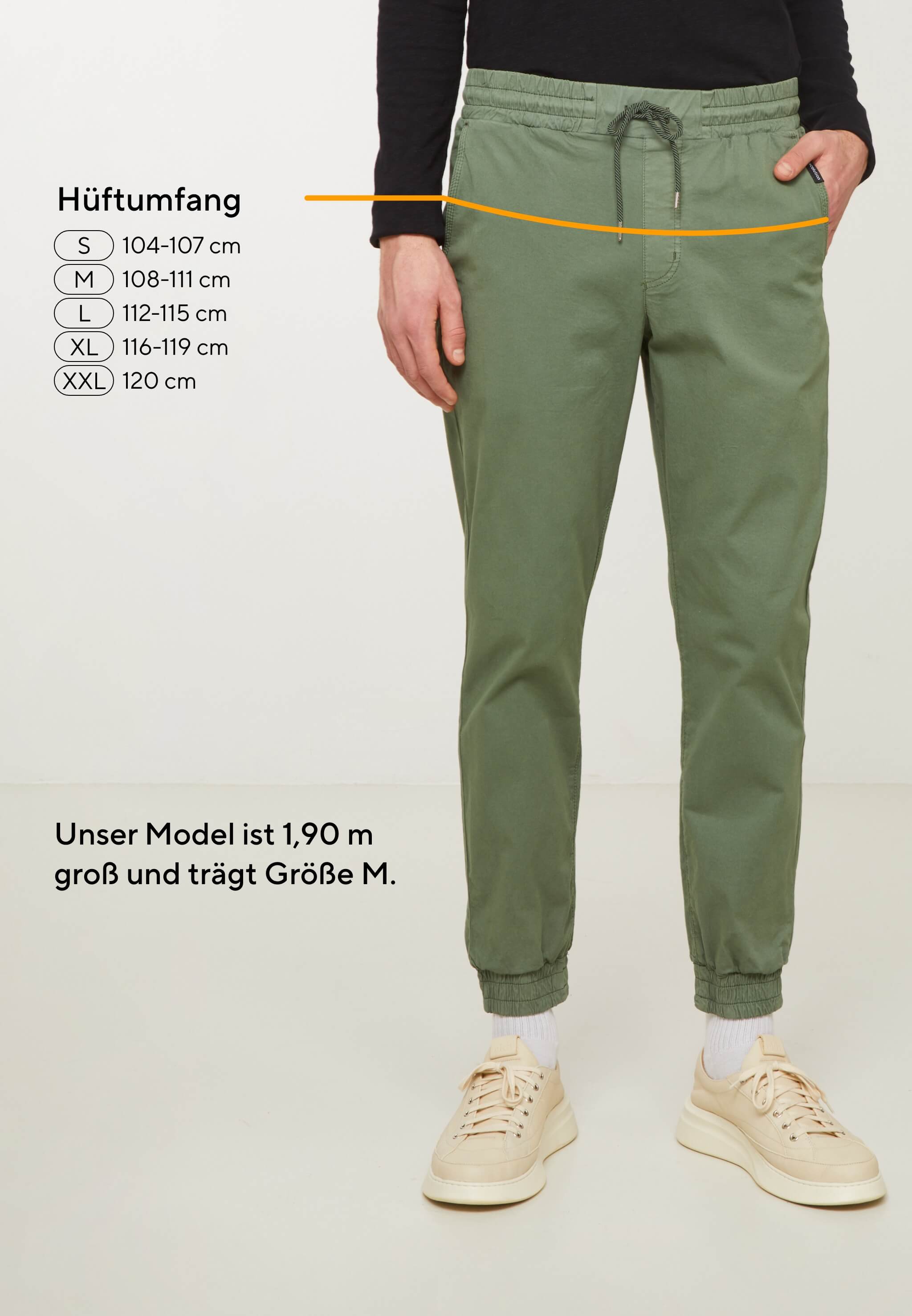 Recolution Musa pantaloni chino khaki cotone bio