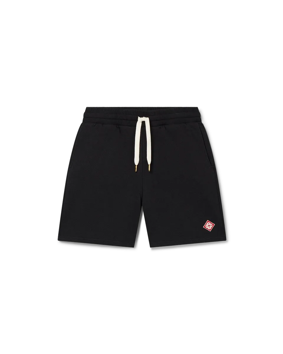 Casablanca Diamond Logo pantaloncini neri cotone