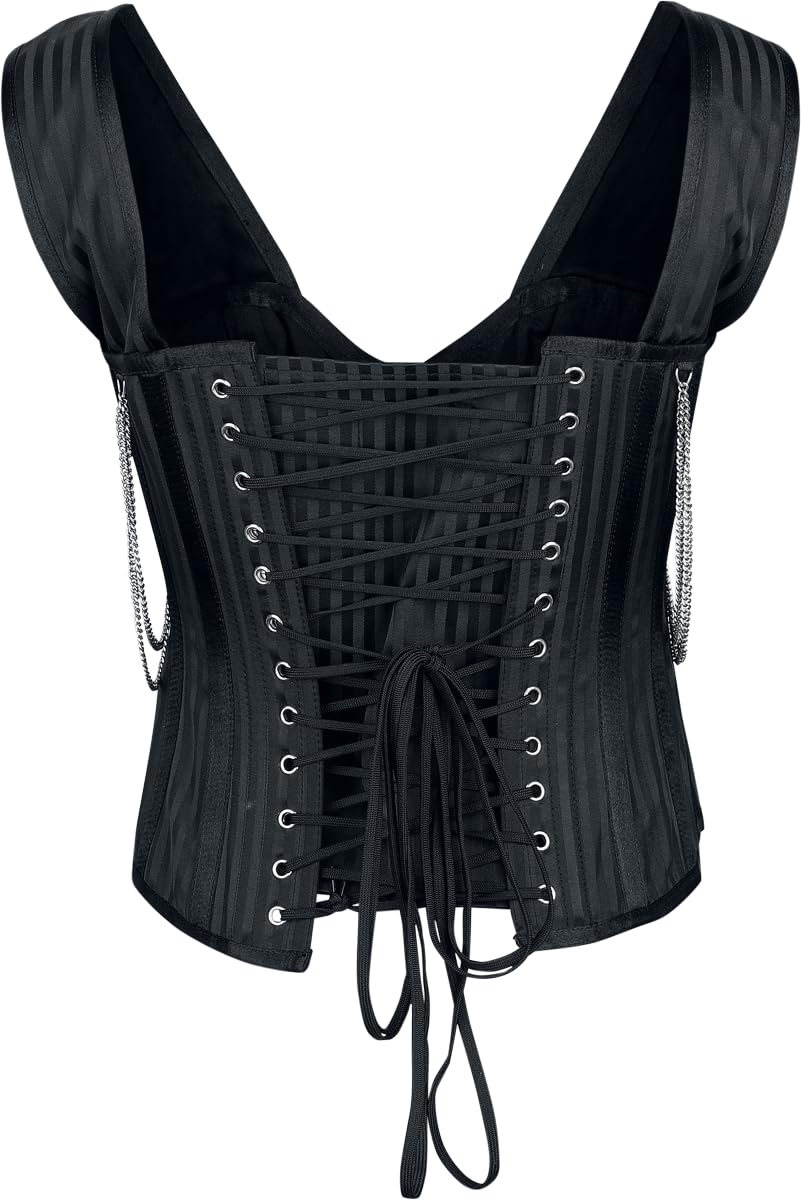 Gothicana by EMP corsetto donna nero borchie