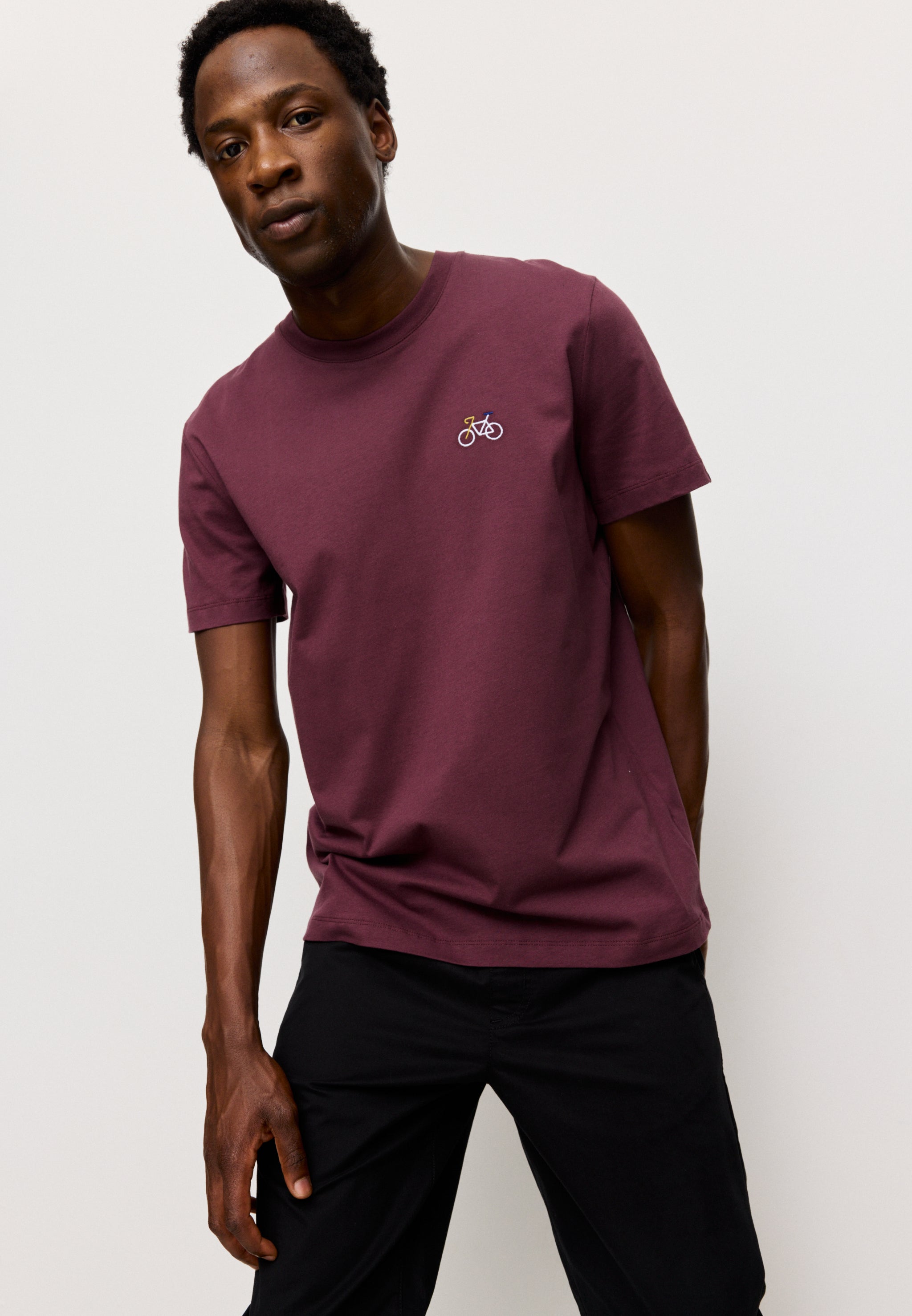 Recolution Agave Bike t-shirt cotone bio dark plum