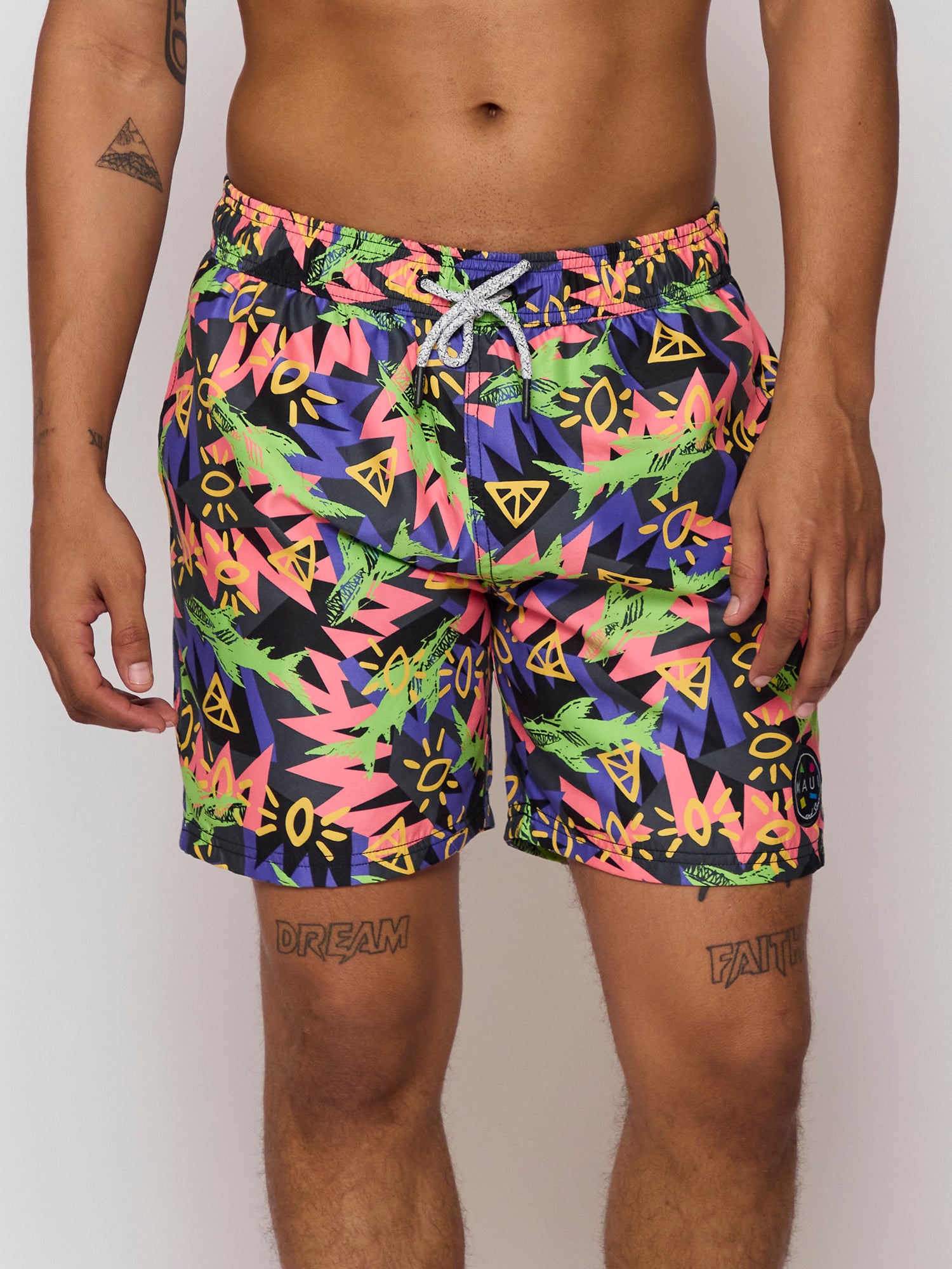 Maui and Sons Shark Tank pantaloncini mare neri