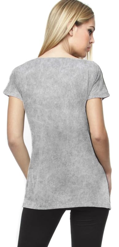 Gothicana by EMP T-Shirt Grigia Stampa Frontale donna