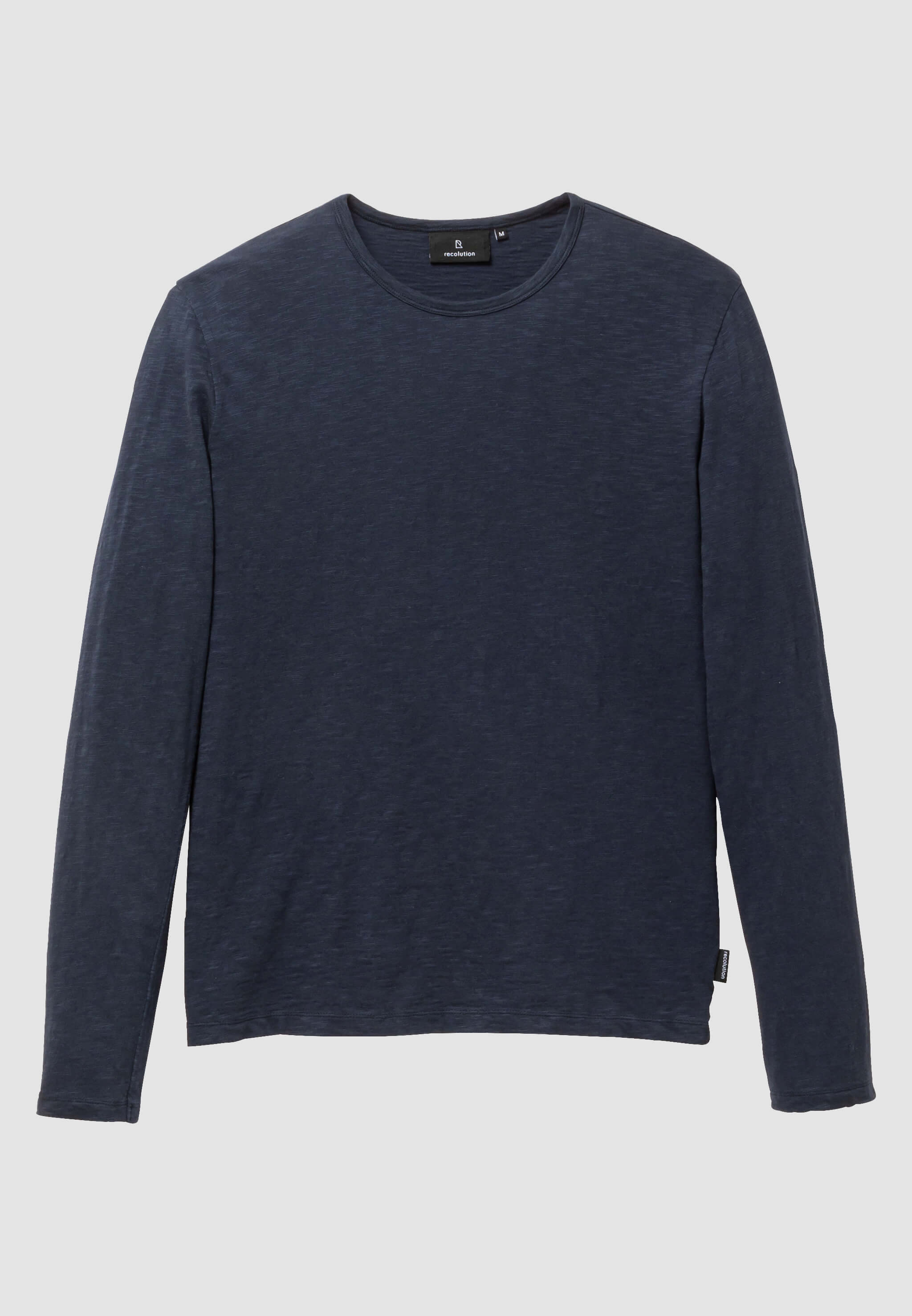 Recolution MACA maglia maniche lunghe blu navy cotone bio