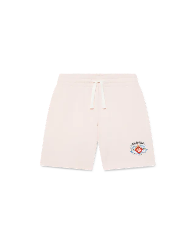 Casablanca Waves shorts bambino rosa cotone organico