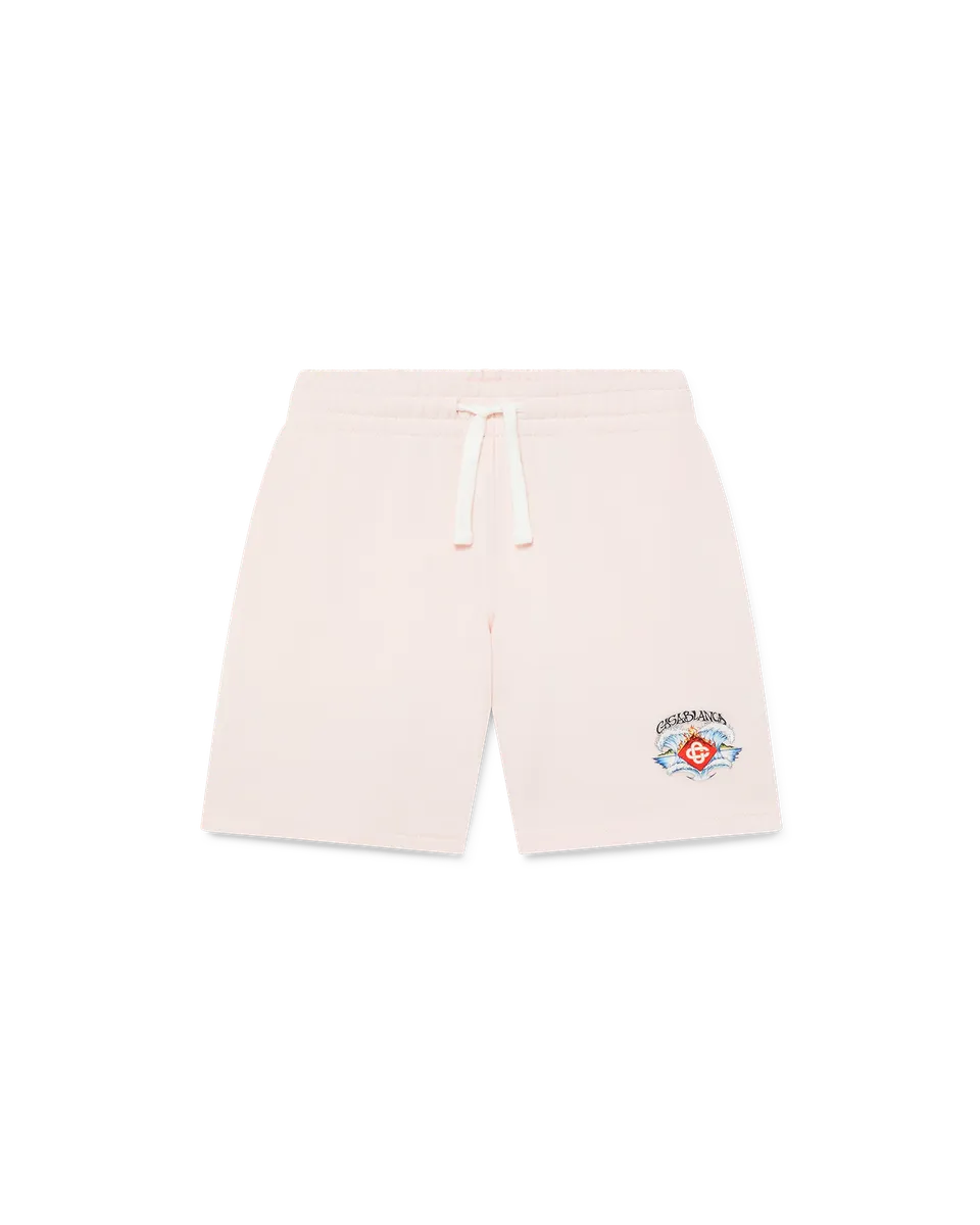Casablanca Waves shorts bambino rosa cotone organico