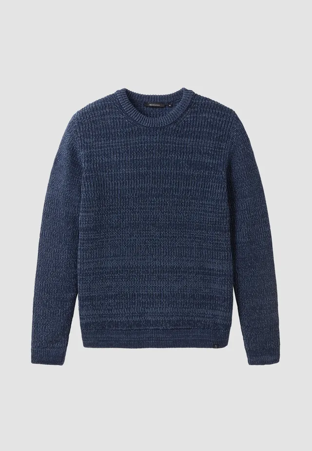 Recolution CRESS maglione blu cotone bio melange