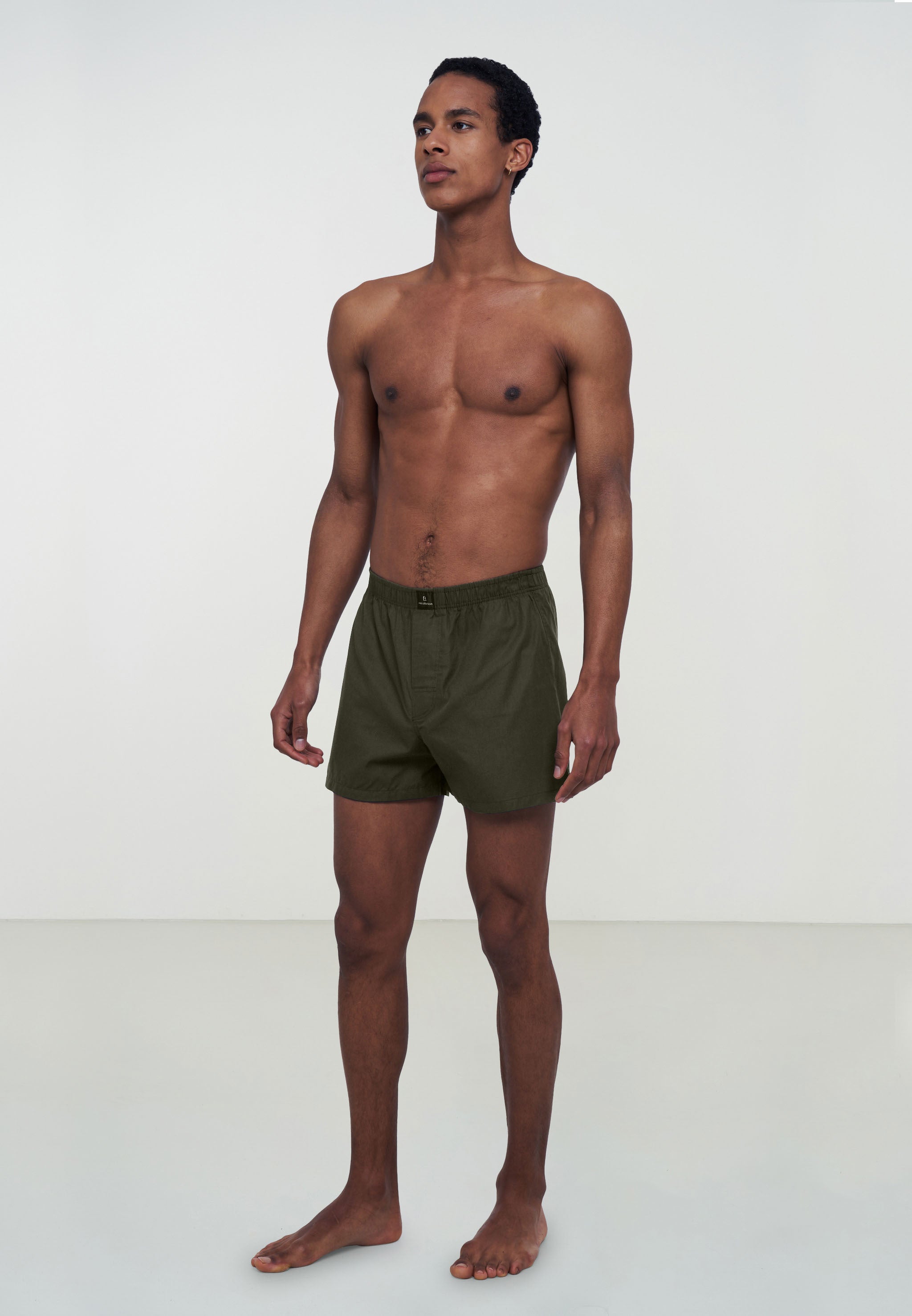 Recolution Amargo boxer verde oliva cotone bio