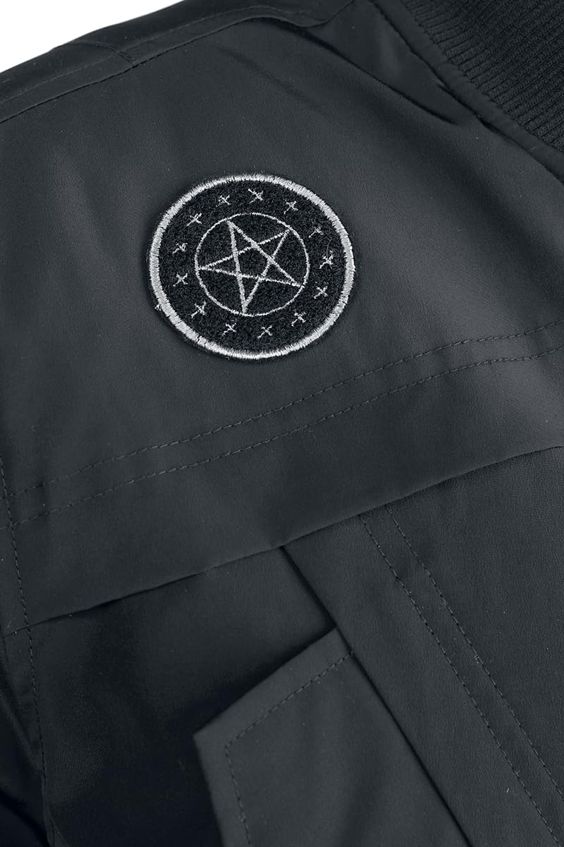 Gothicana by EMP giacca Faithless nera con scritta