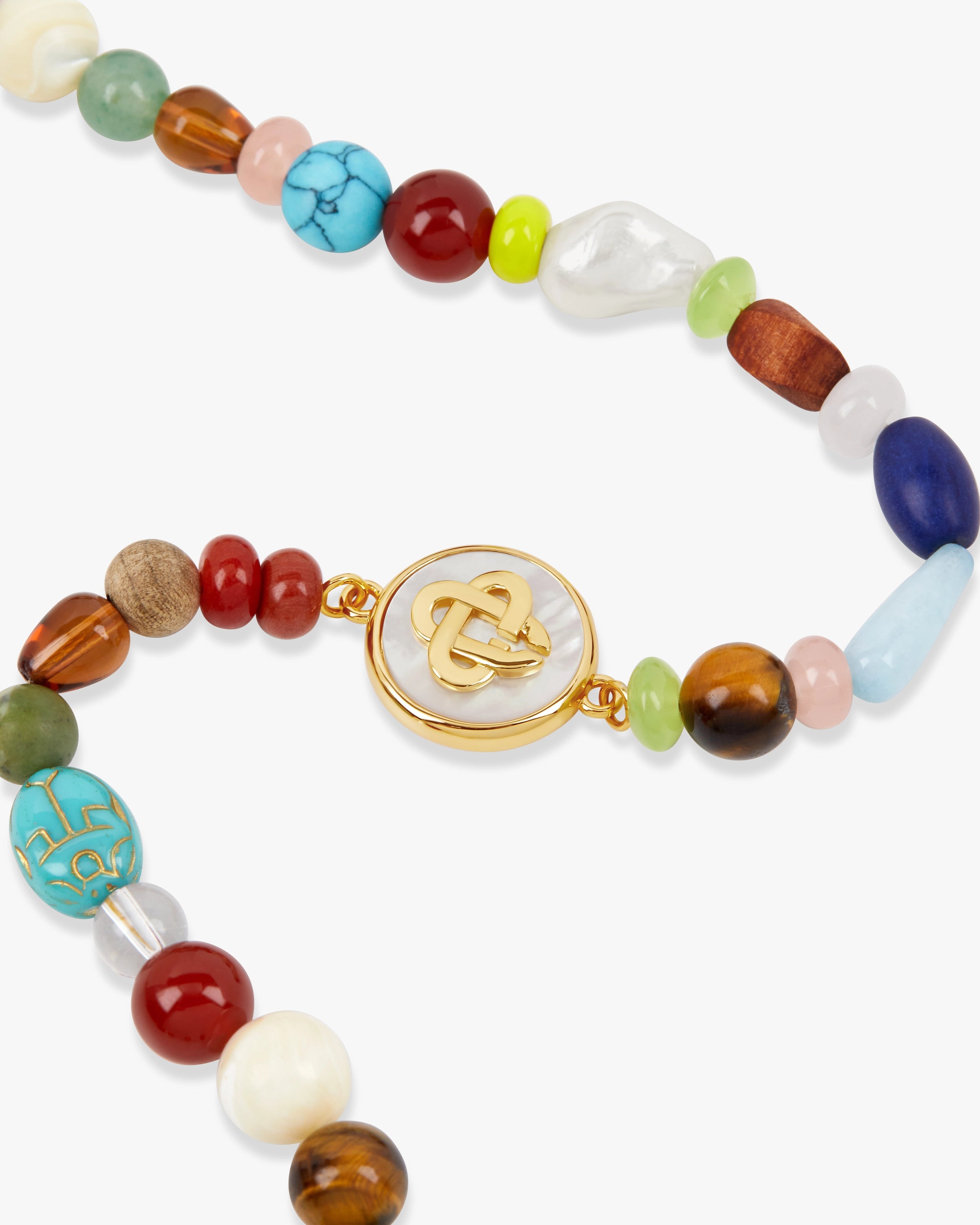 Casablanca Organic Stone collana perle pietre multicolore