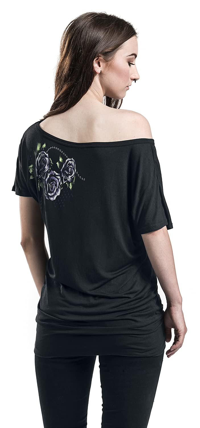 Gothicana by EMP maglietta nera basic stampa