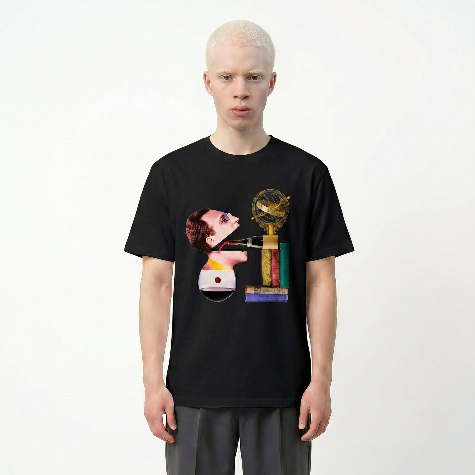 Seetees Books t-shirt stampa grafica taglia vera