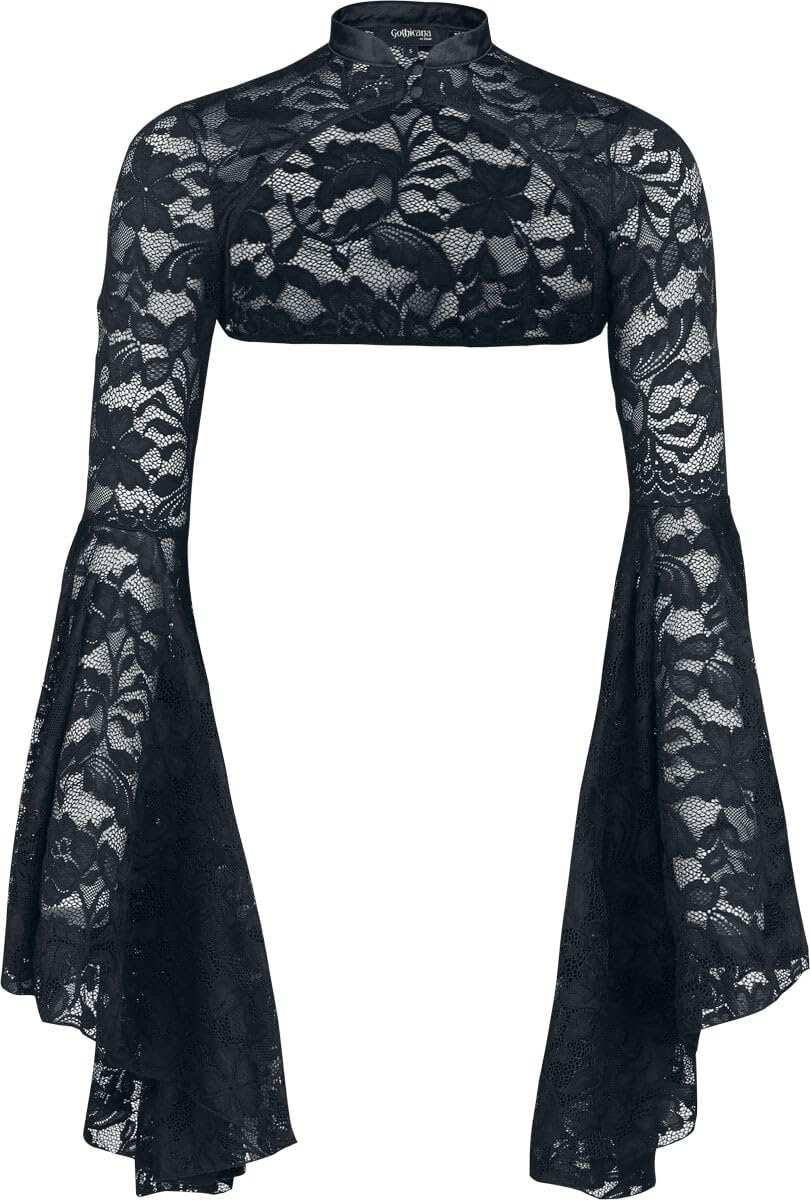 Gothicana Dark Romance bolero nero M coprispalle gotico