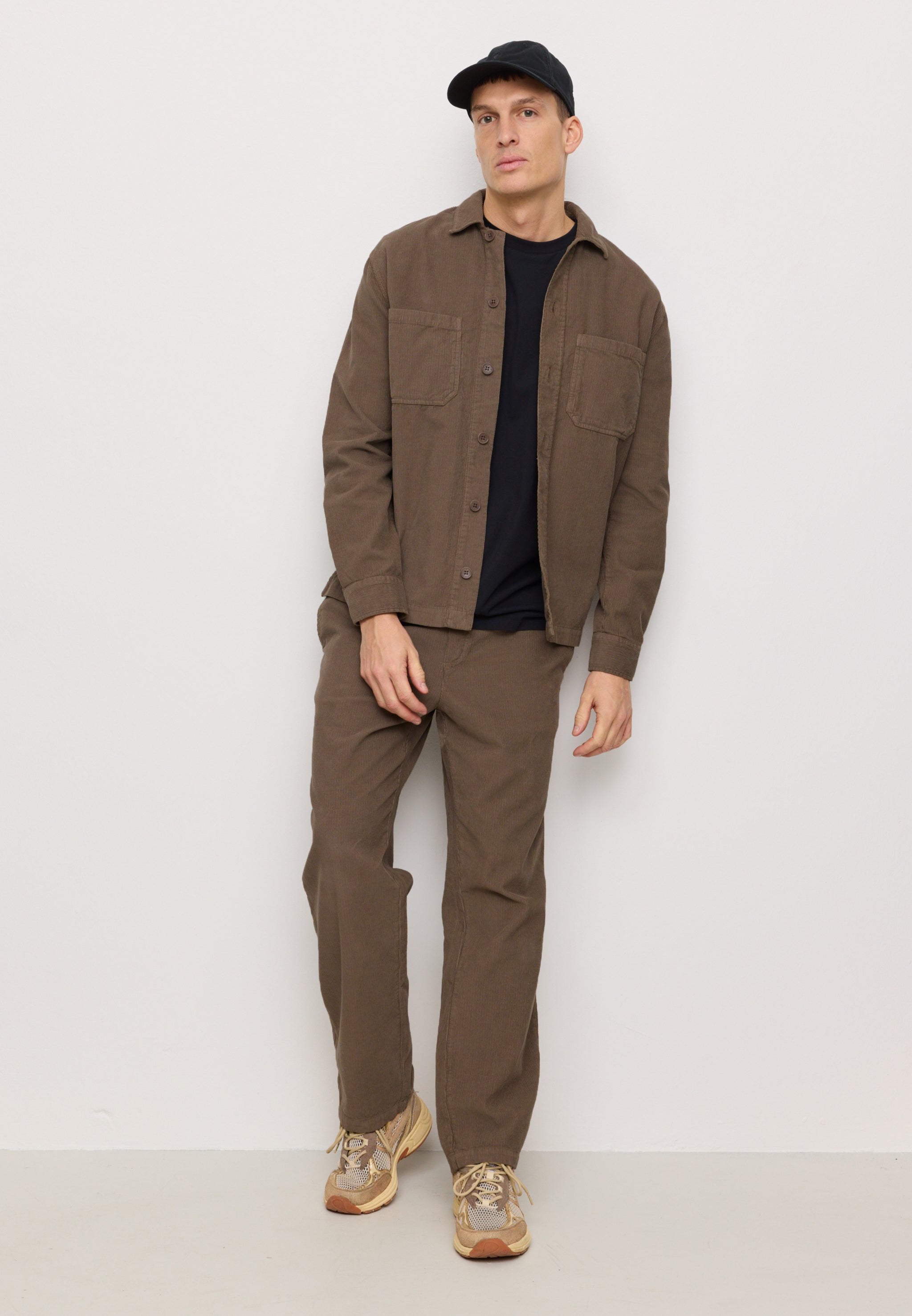 Recolution Baobab overshirt marrone velluto cotone