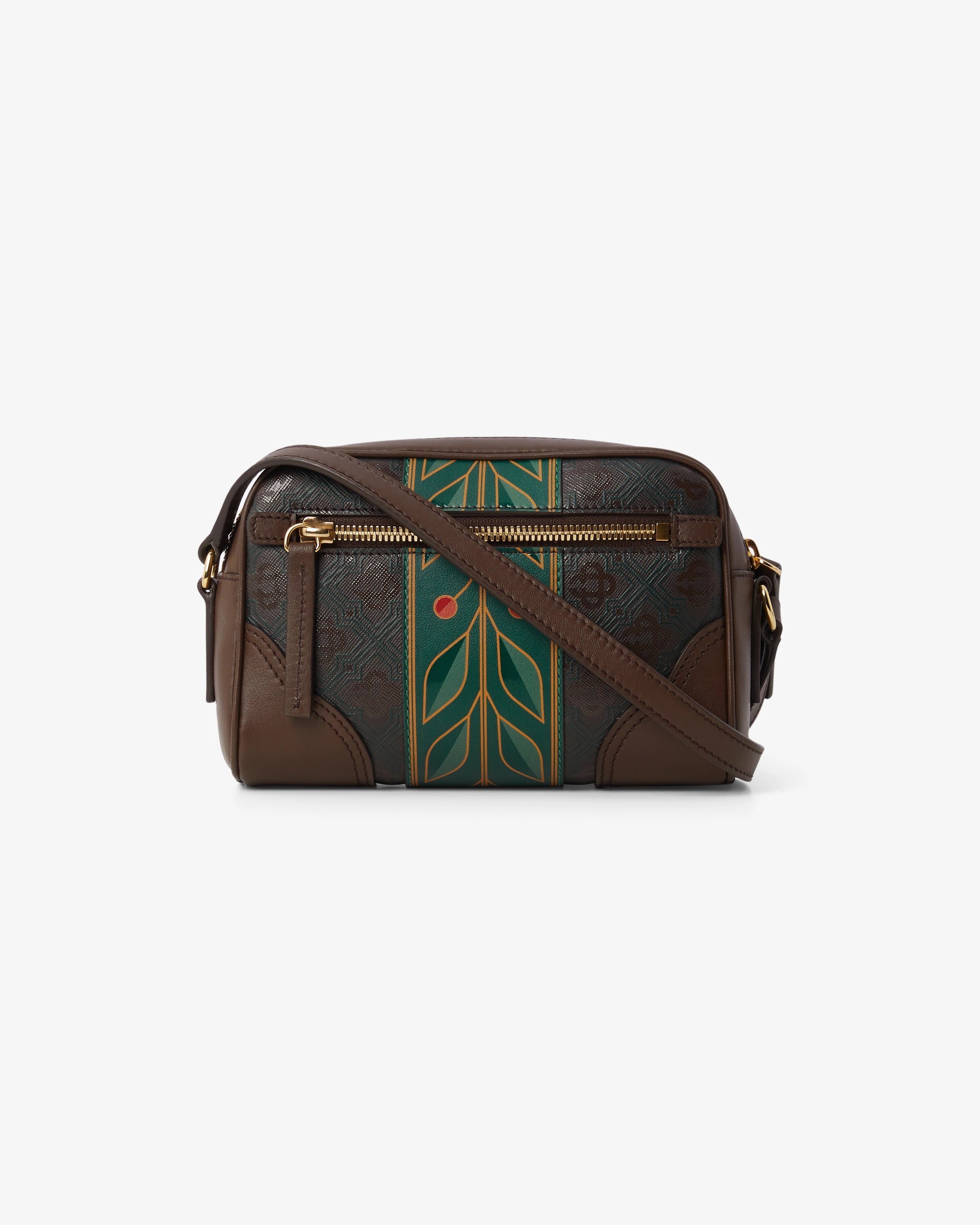 Casablanca Monogram borsa tracolla marrone scuro O/S
