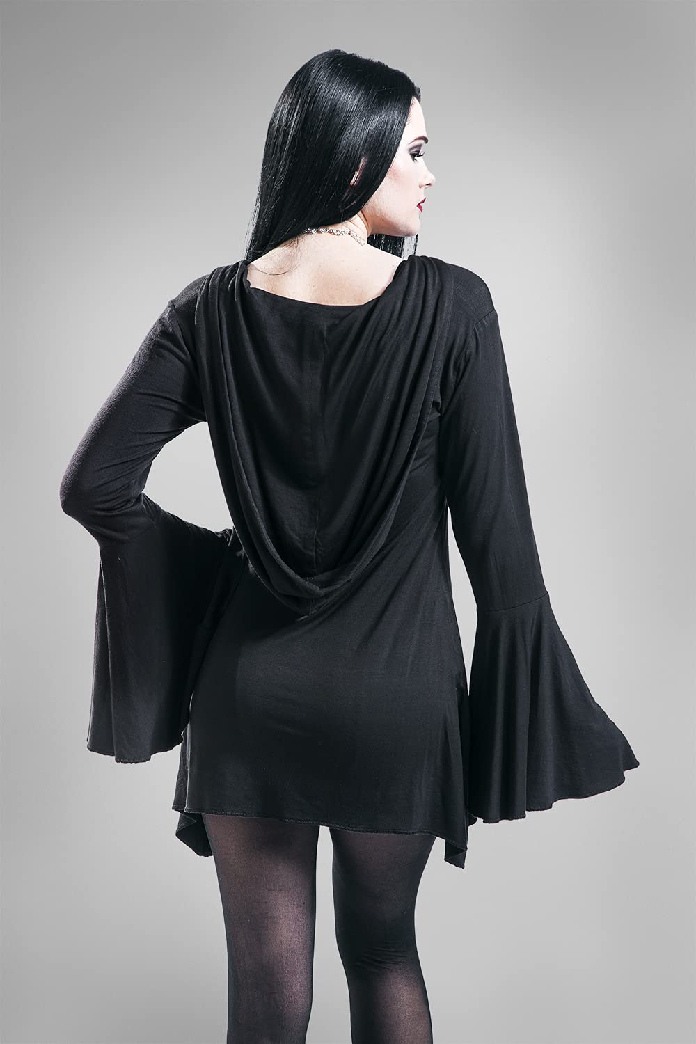 Gothicana by EMP maglia maniche lunghe nera S orlo a punta