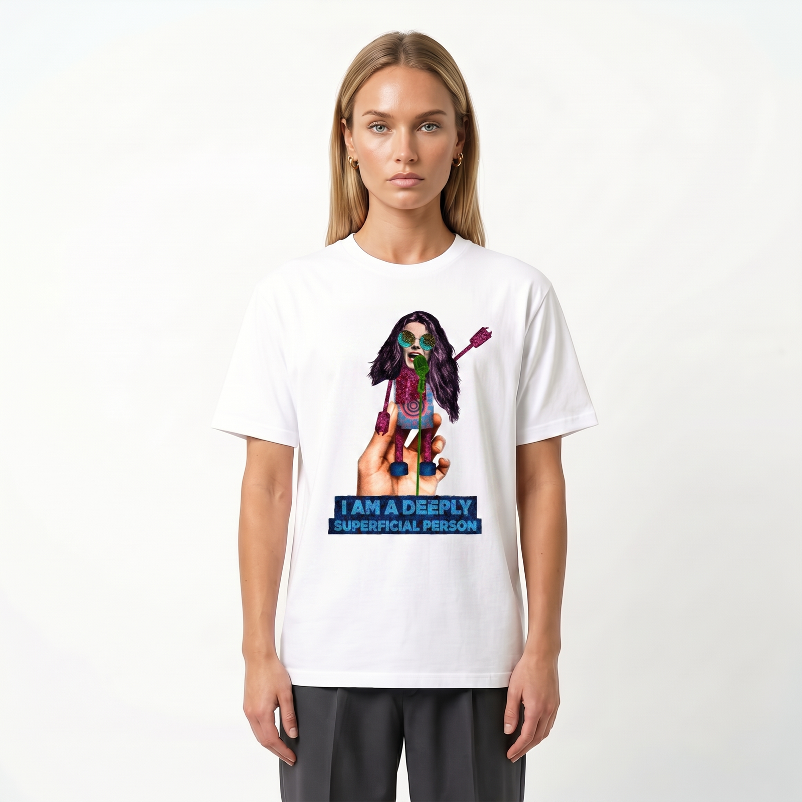 Seetees Janis t-shirt grafica robot sci-fi