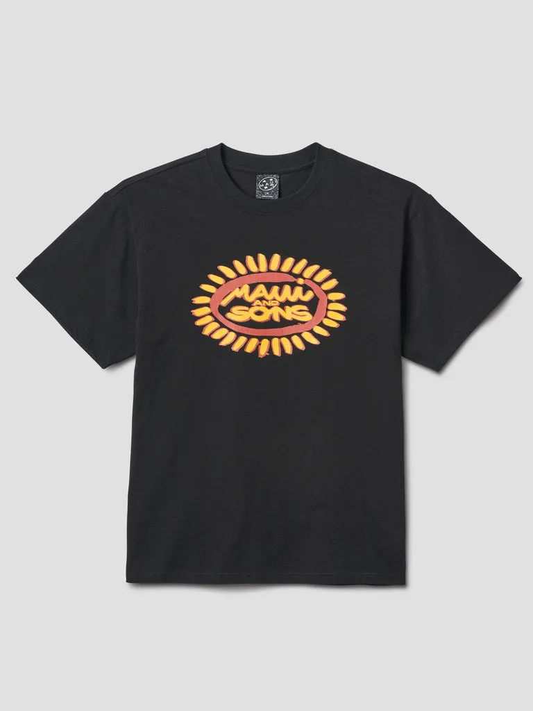 Maui and Sons Awakening Boxy Fit T-Shirt maglietta nera