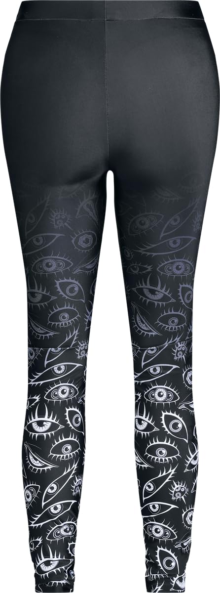 Gothicana by EMP The Void leggings donna neri gotici