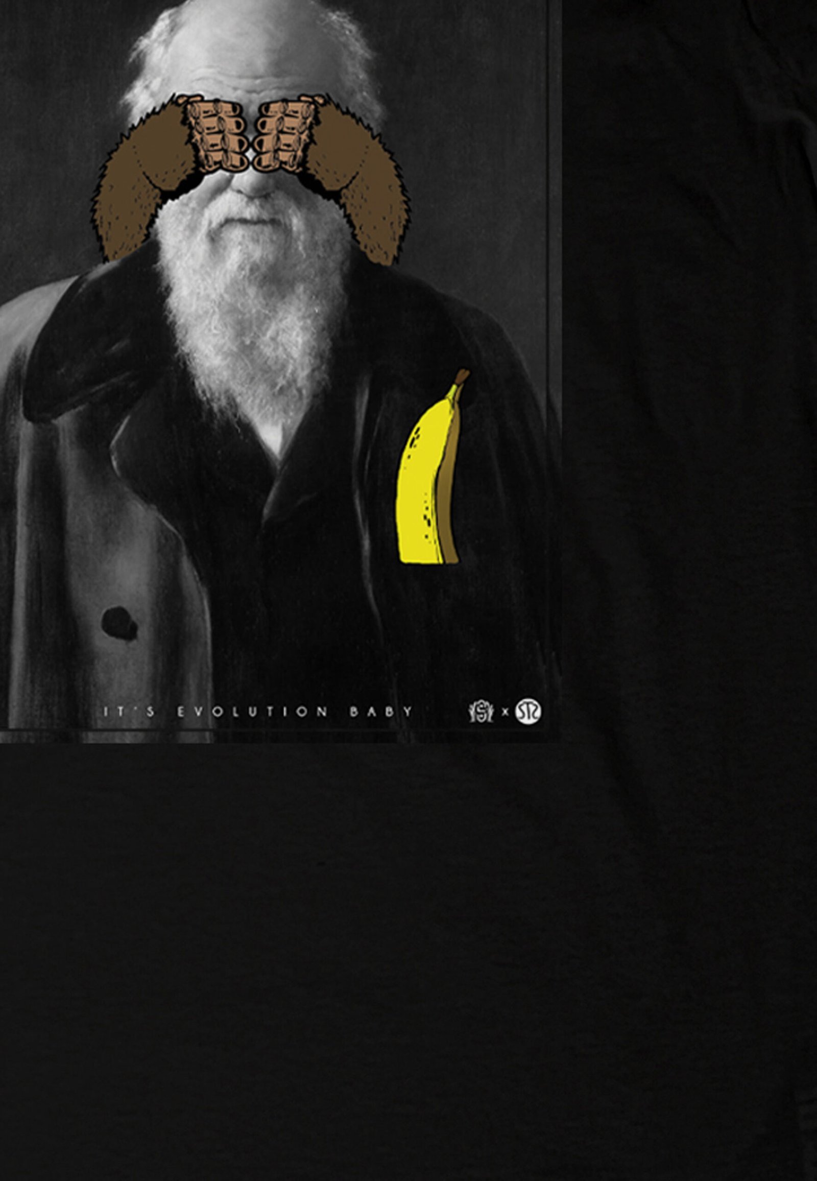 Seetees Darwin t-shirt grafica 1800