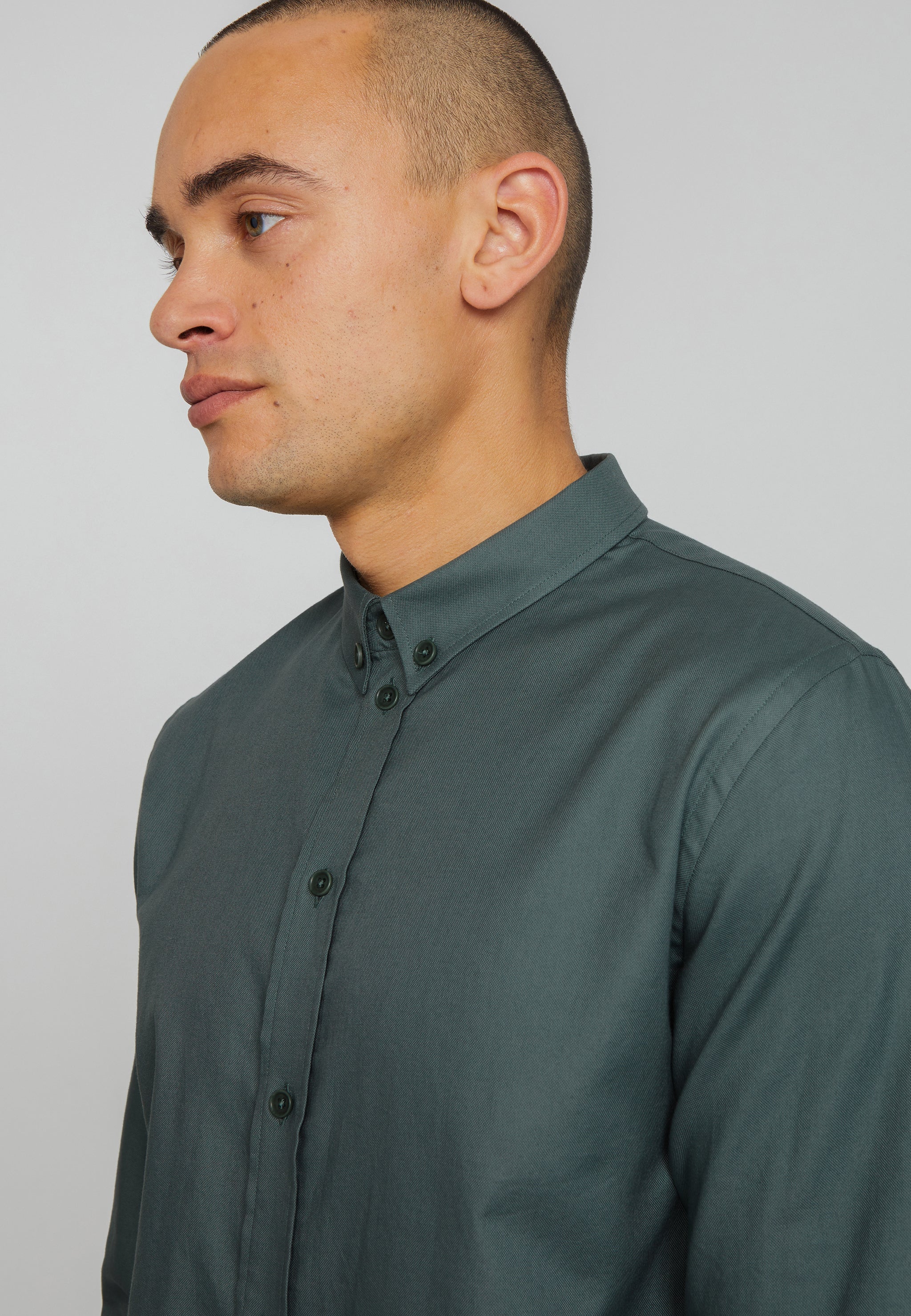 Recolution Coleus camicia uomo verde cotone bio