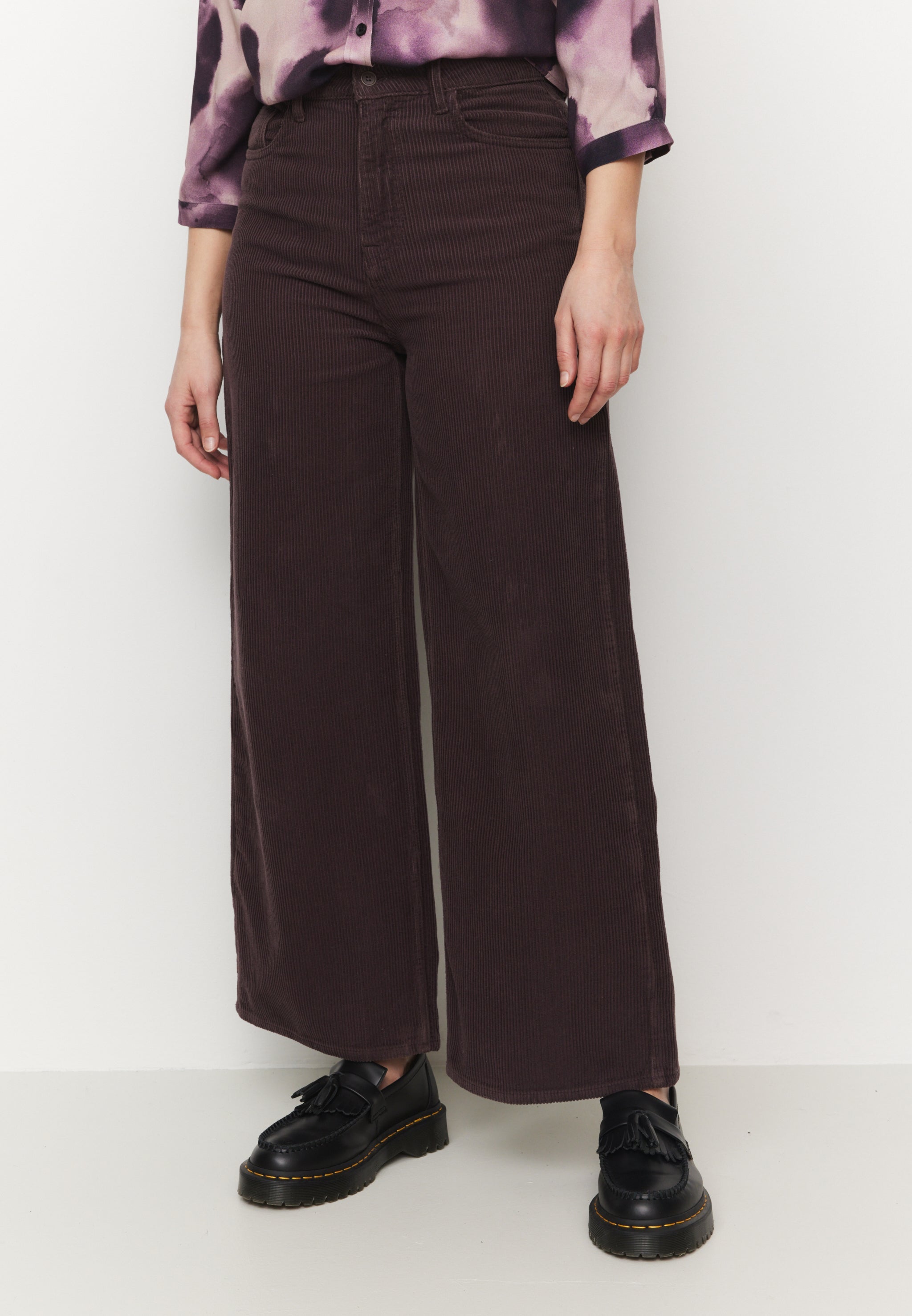 Recolution Erica Corduroy pantaloni donna viola velluto