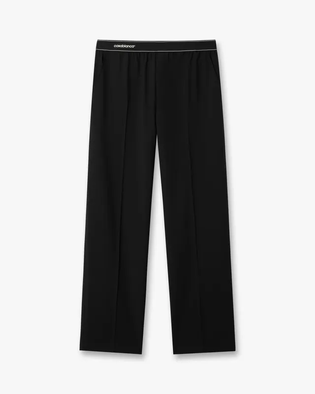 Casablanca Sports pantaloni neri lana asciutti