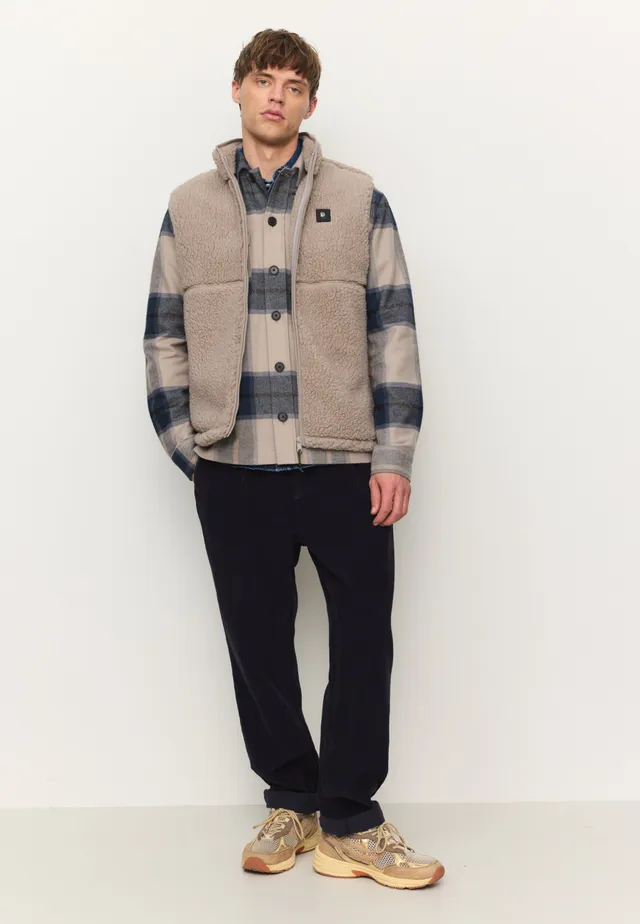 Recolution Teasel gilet marrone pile riciclato