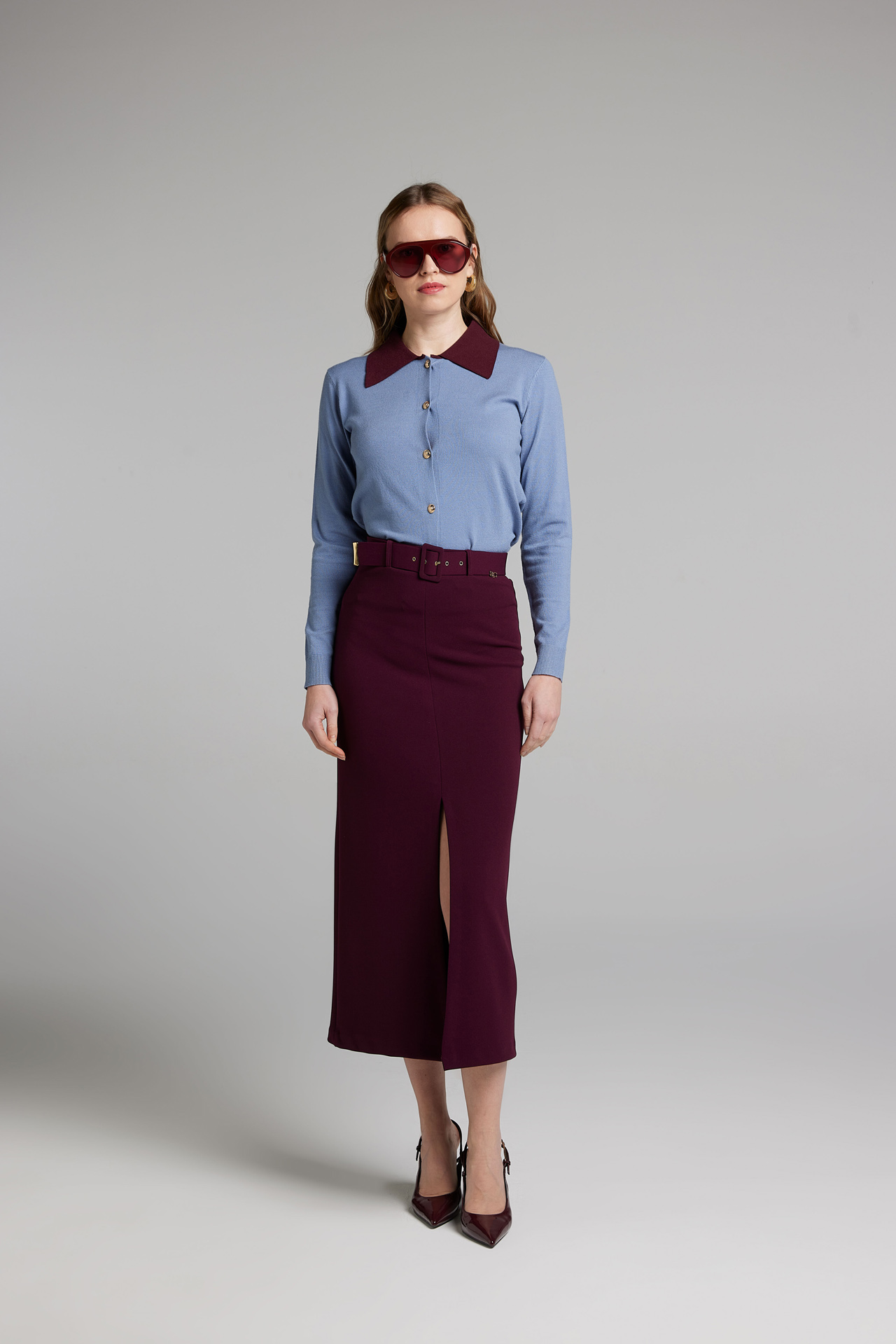 Sarah Chole 21821 Gonna Scuba Twill Elasticizzata