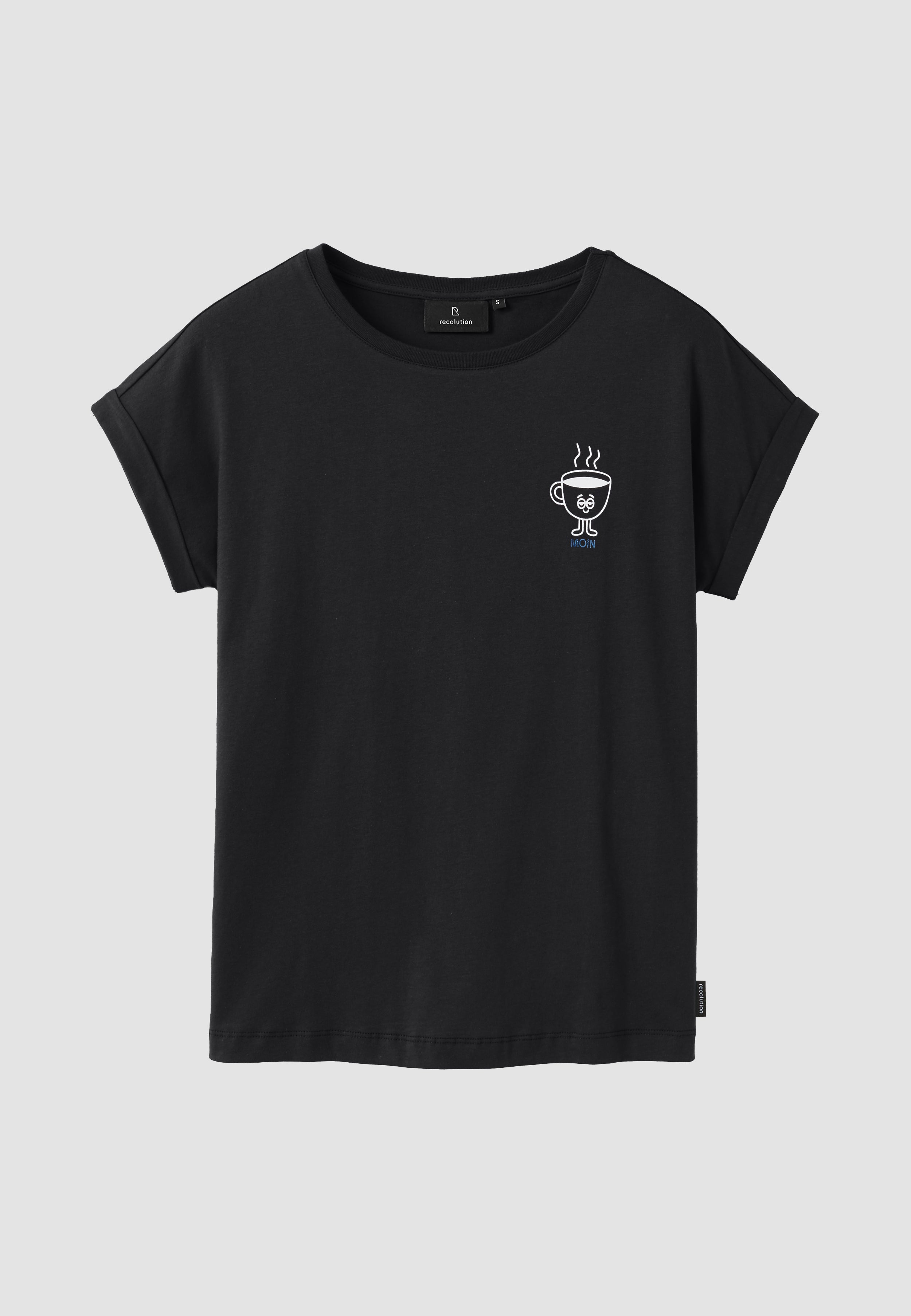 Recolution Cayenne Moin t-shirt nera cotone bio