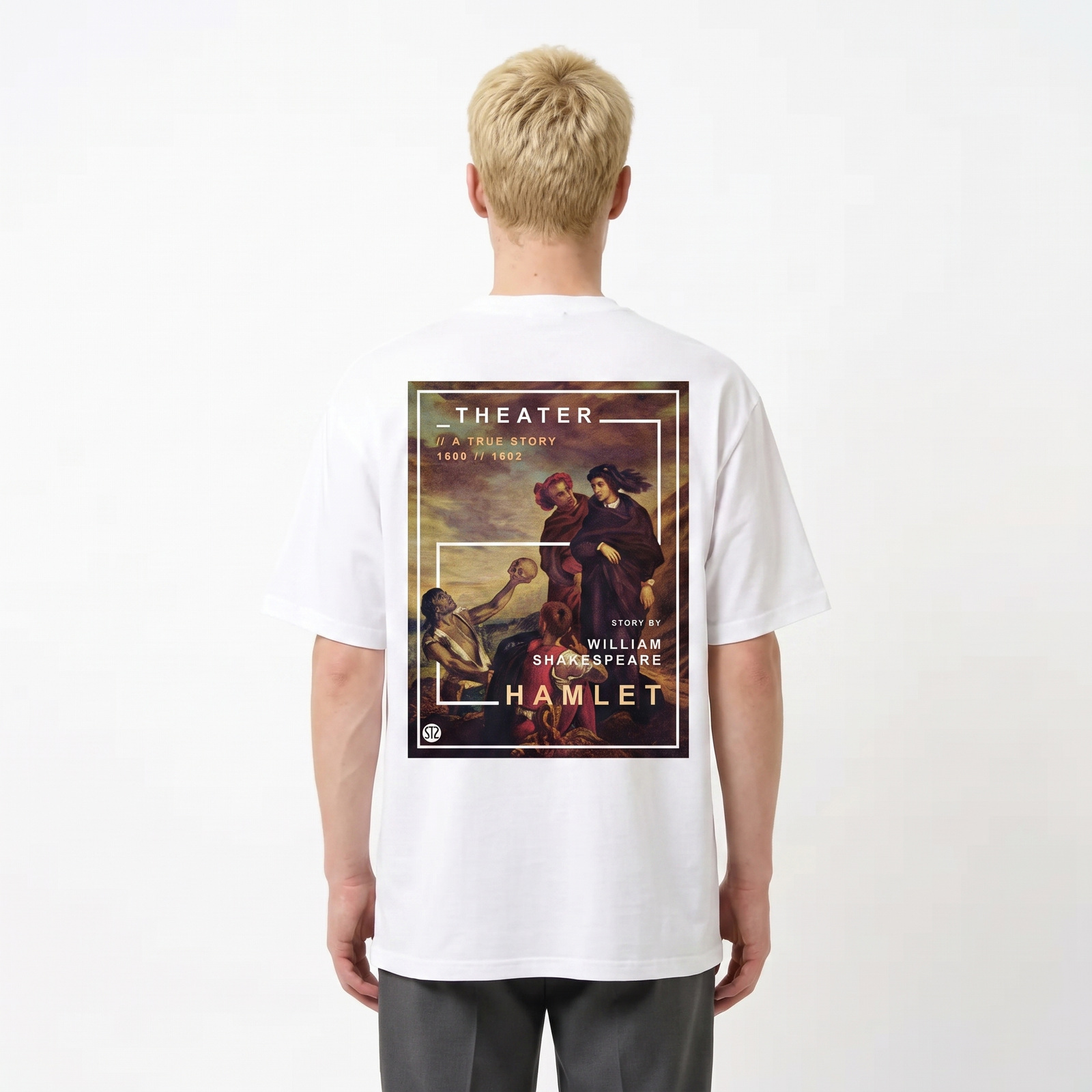 Seetees Hamlet t-shirt stampa poeti