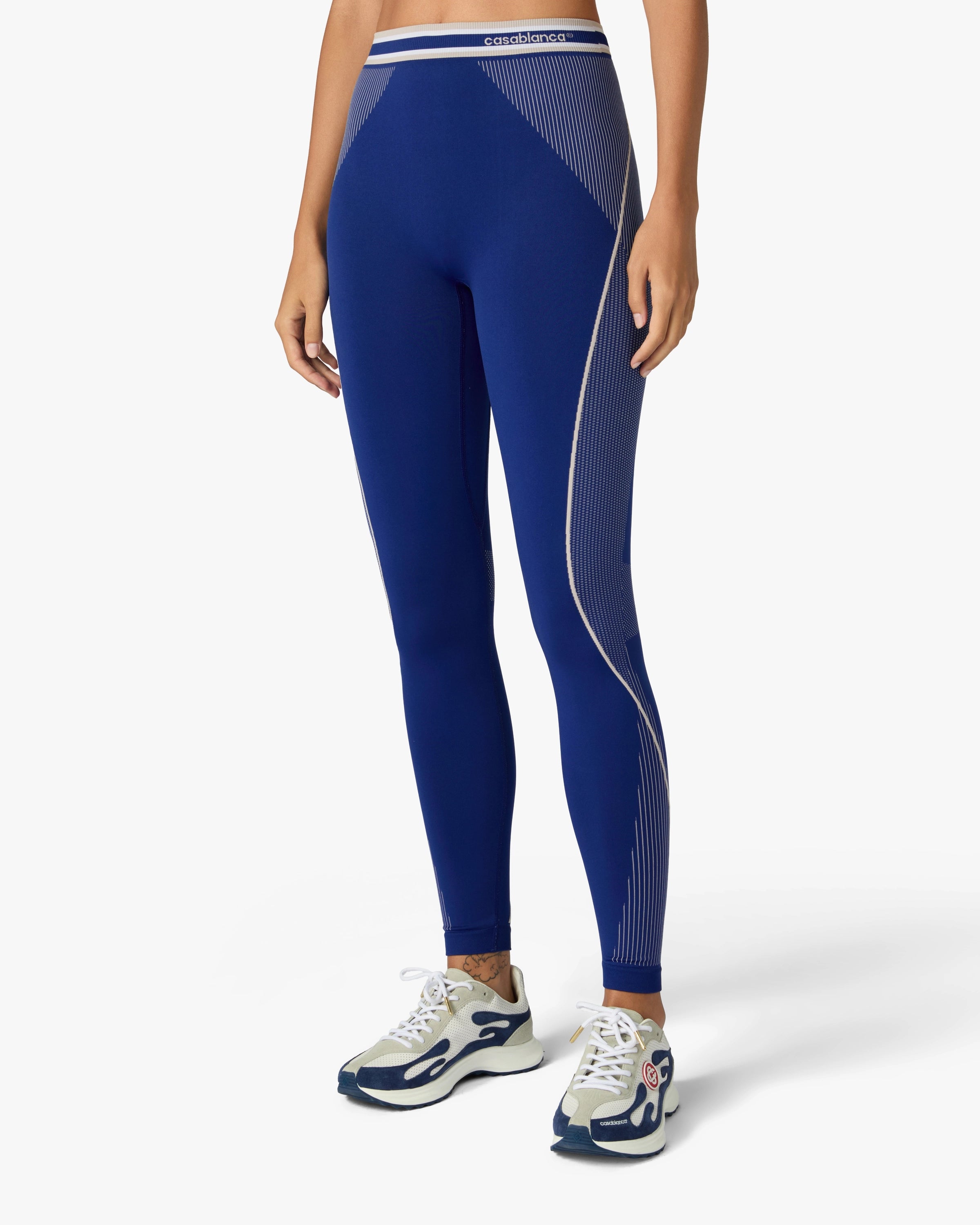 Casablanca Seamless leggings blu elasticizzati