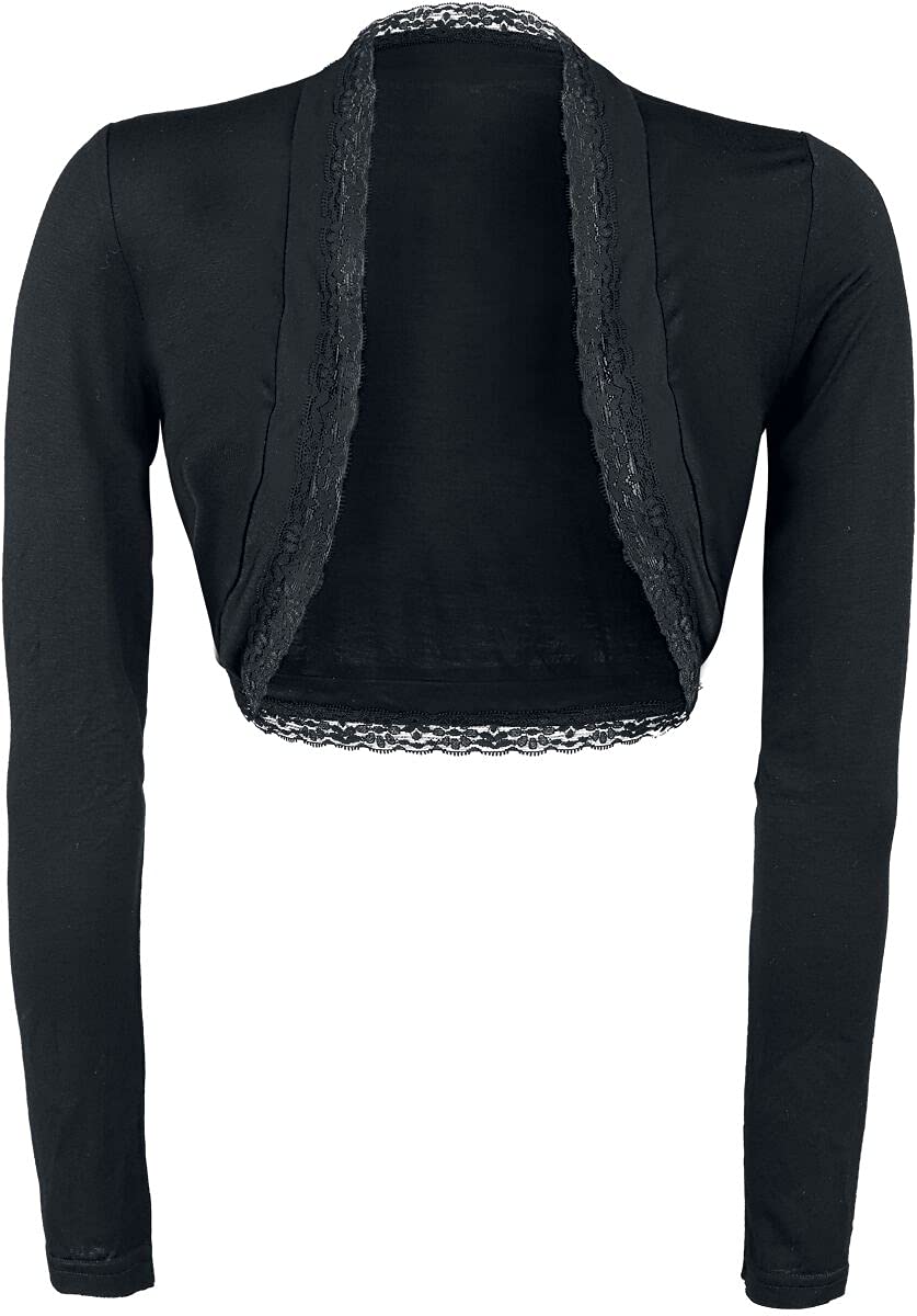 Gothicana by EMP Bolero Nero Pizzo Giacca Taglia S Gotico