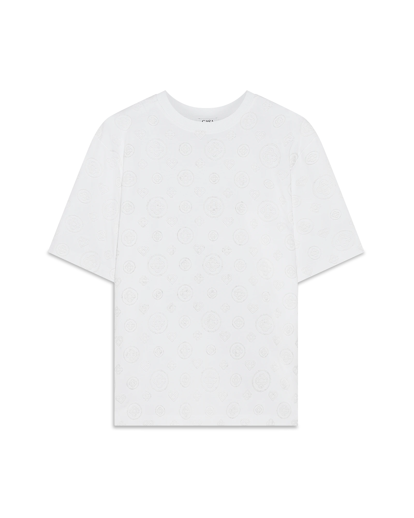 Casablanca Monogram Applique t-shirt oversize bianca