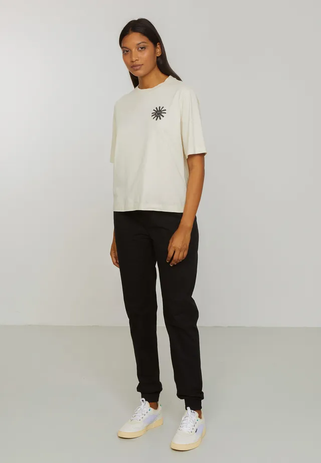 Recolution Calathea pantaloni chino neri cotone bio