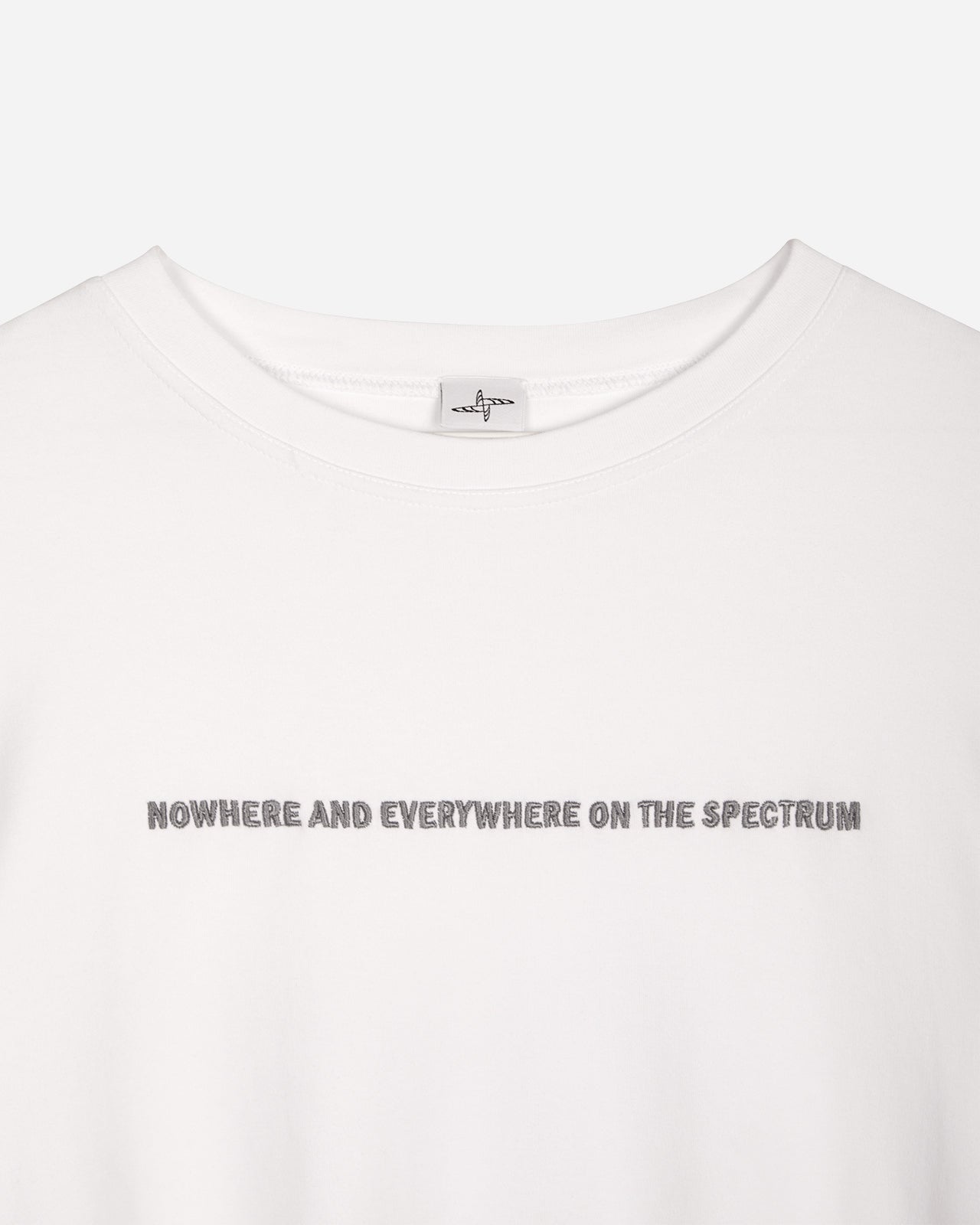 Noskra Statement t-shirt bianca cotone ricamo