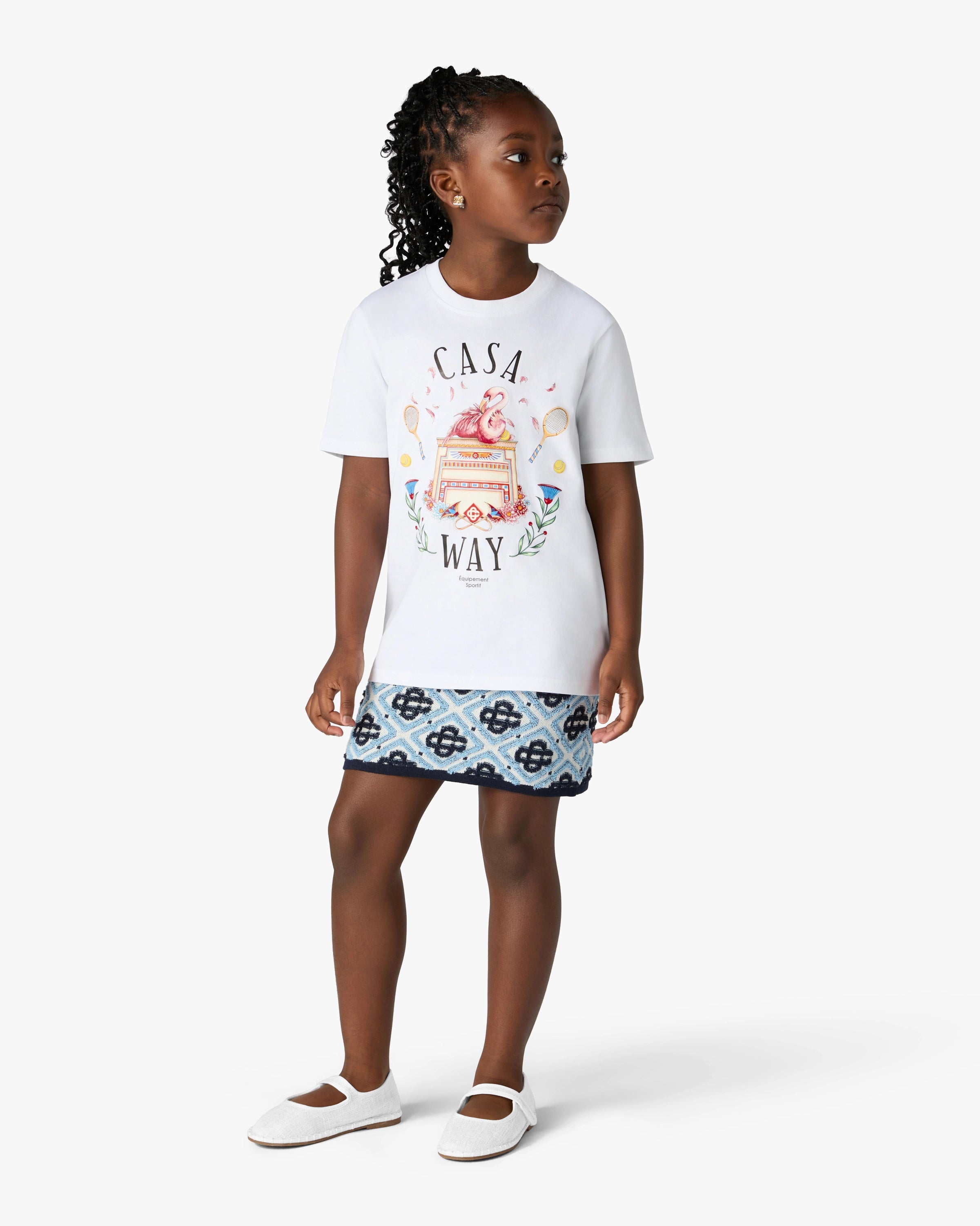 Casablanca Casa Way maglietta bambino bianca cotone bio