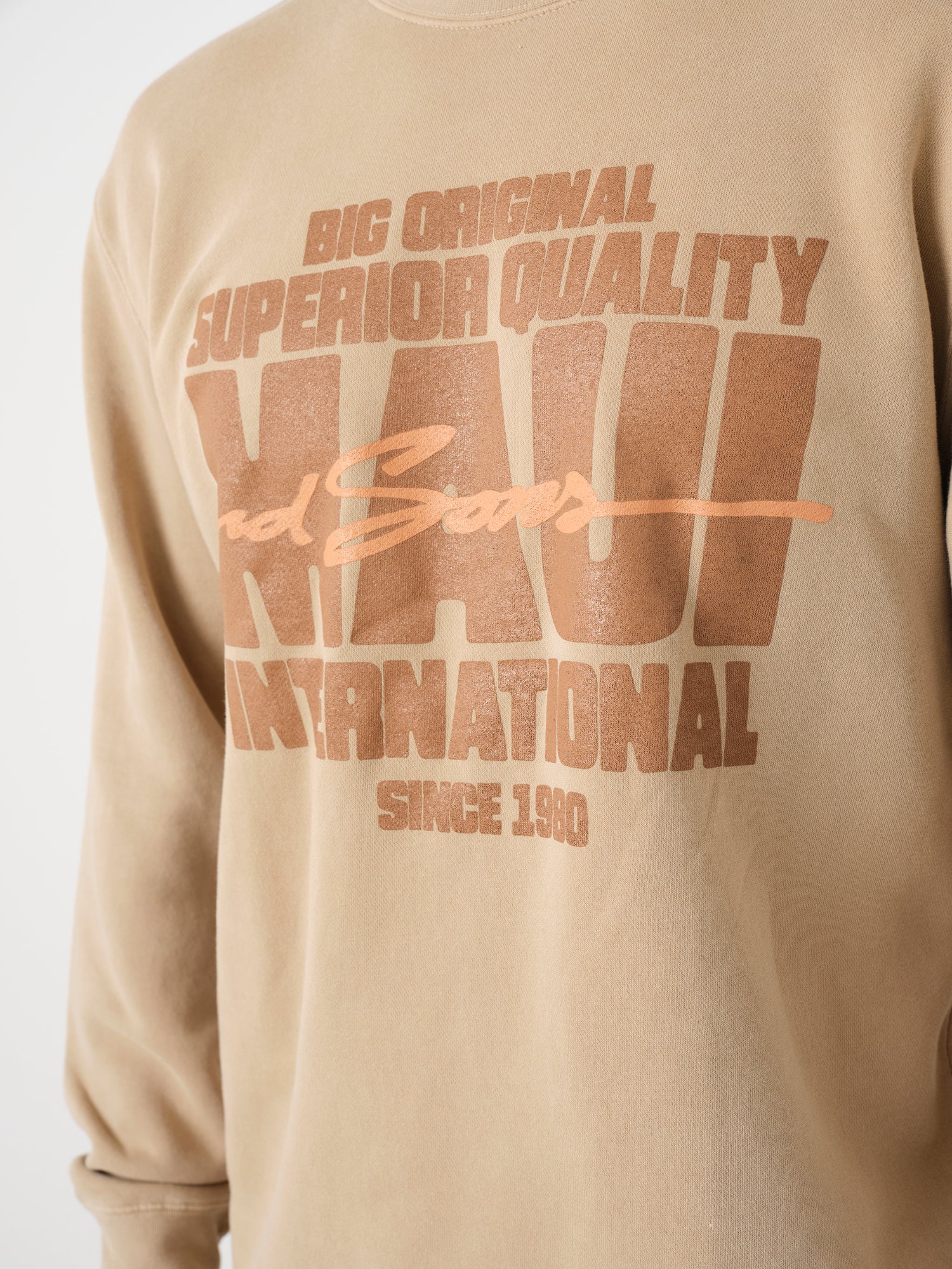 Maui and Sons Original Crew felpa cotone sabbia