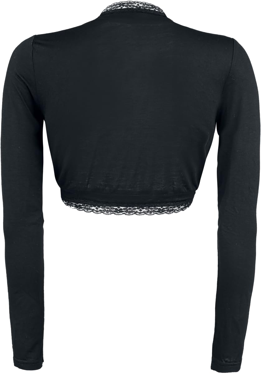 Gothicana by EMP Bolero Nero Pizzo Giacca Taglia S Gotico