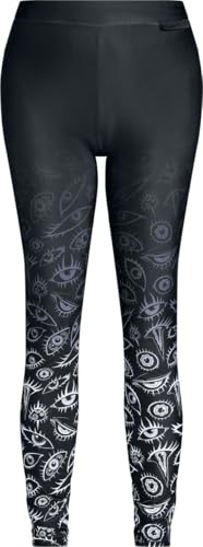 Gothicana by EMP The Void leggings donna neri gotici