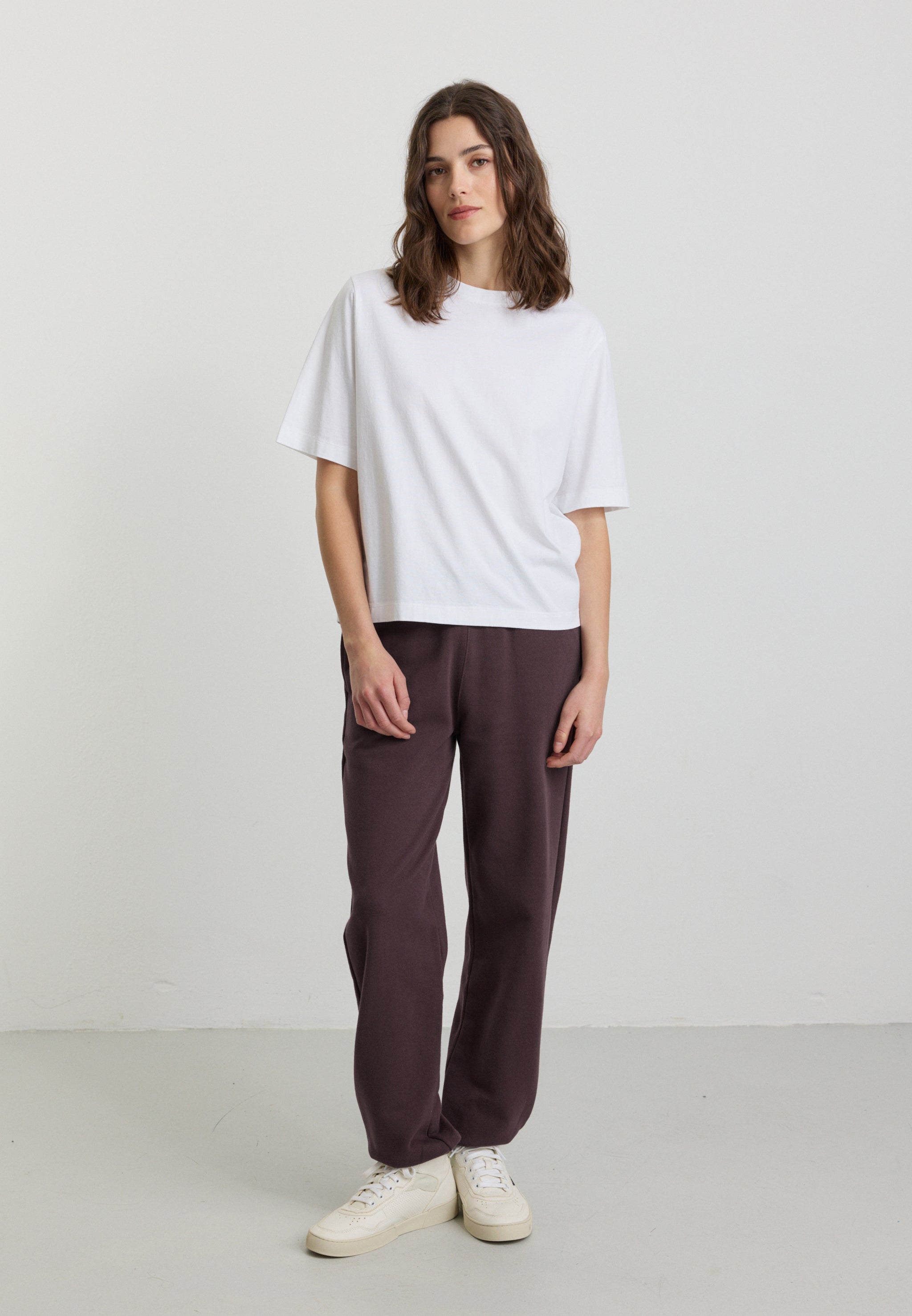 Recolution Scilla Pantaloni Jogger Viola Scuro Cotone Bio