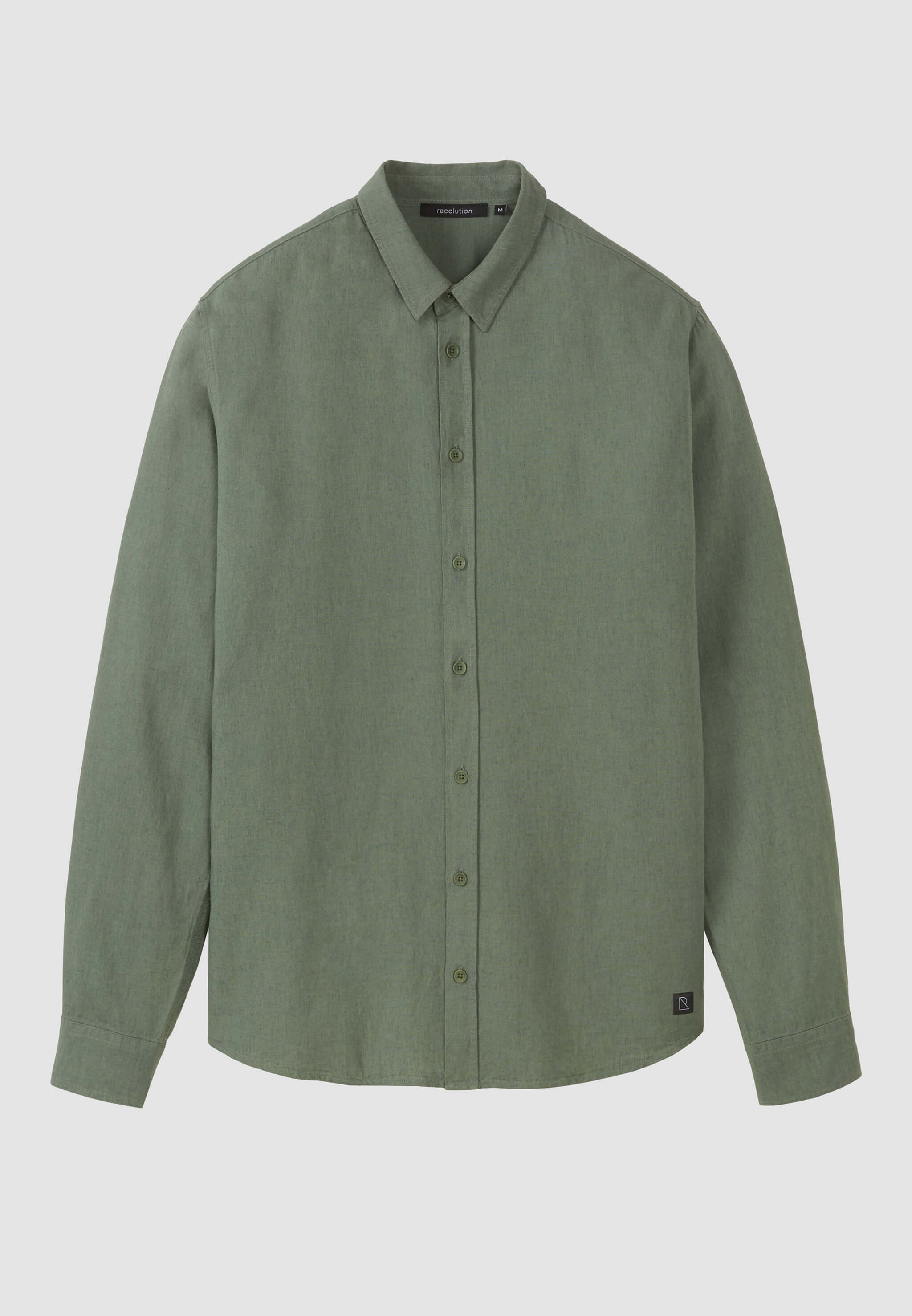 Recolution Nutmeg camicia lino khaki traspirante